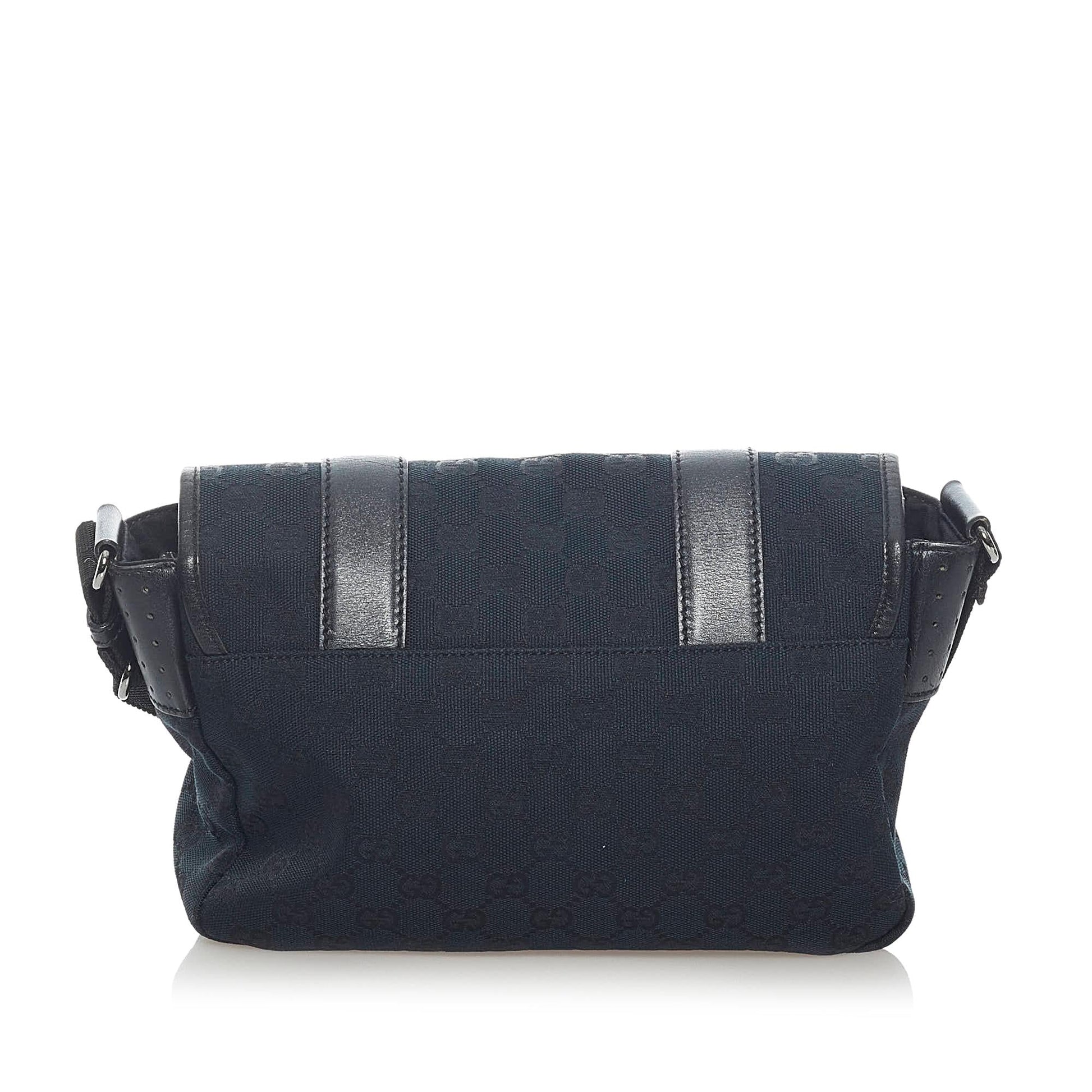 Gucci GG SHG Canvas Black Crossbody Bag 5