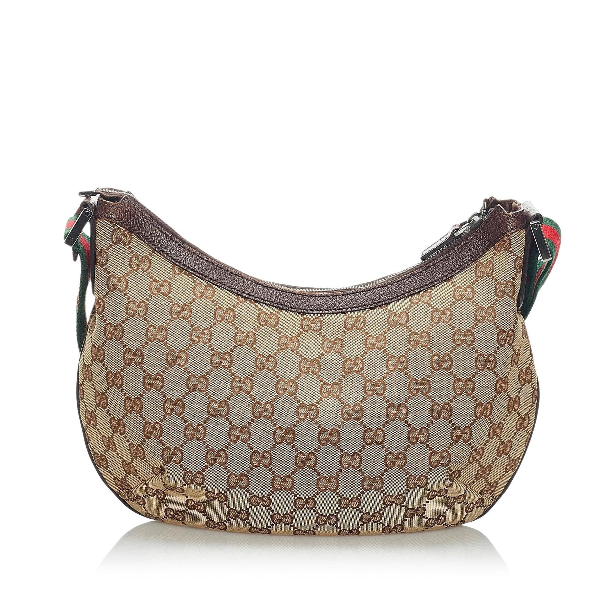 Gucci GG SHG Canvas Brown Crossbody Bag 9