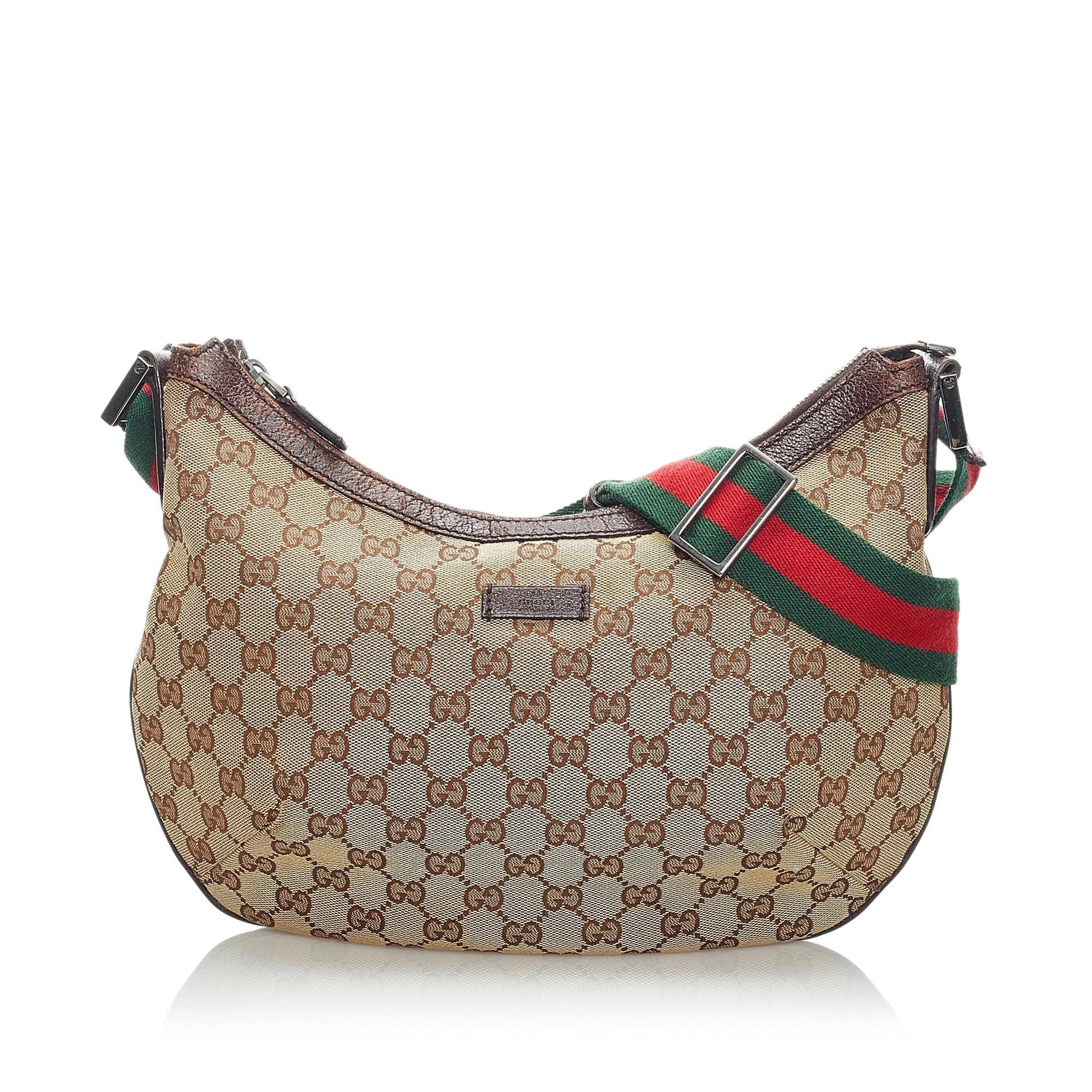 Gucci GG SHG Canvas Brown Crossbody Bag 9