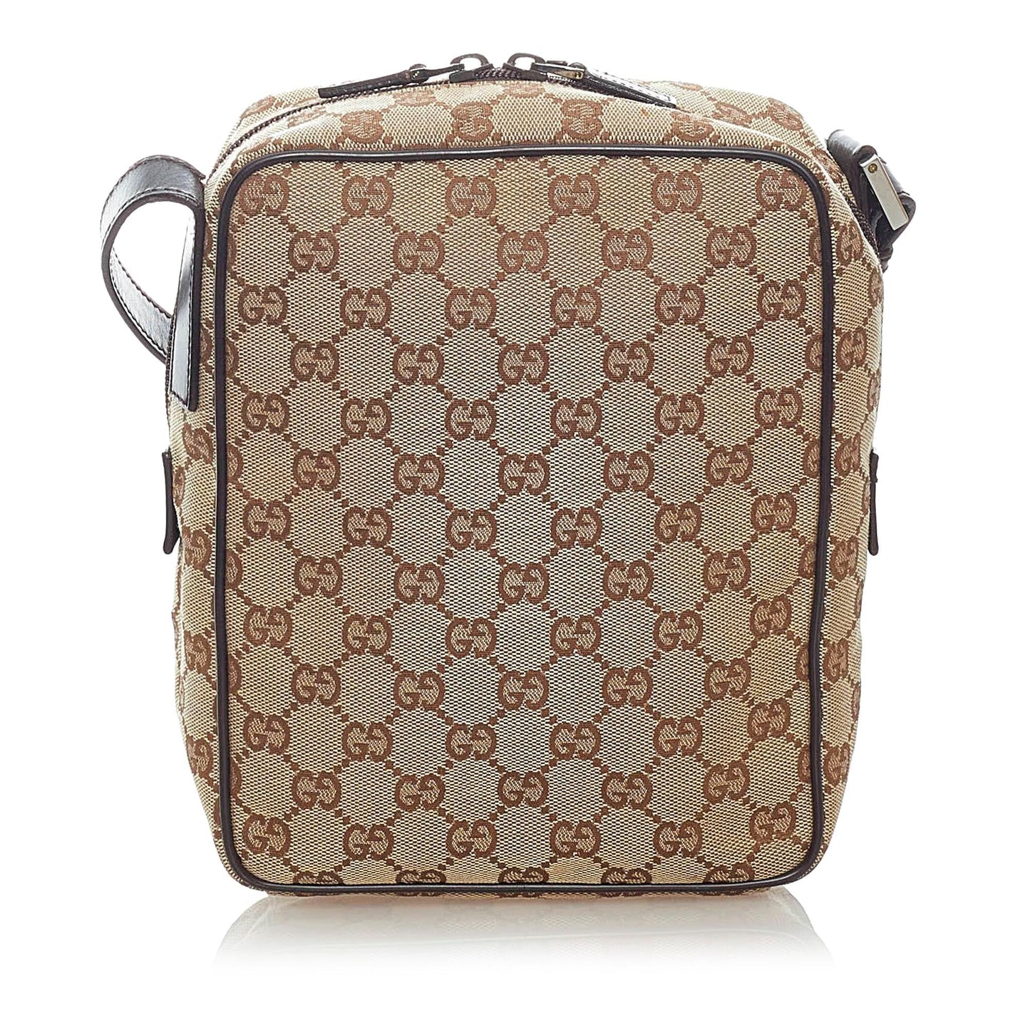 Gucci GG SHG Canvas Brown Crossbody Bag 10