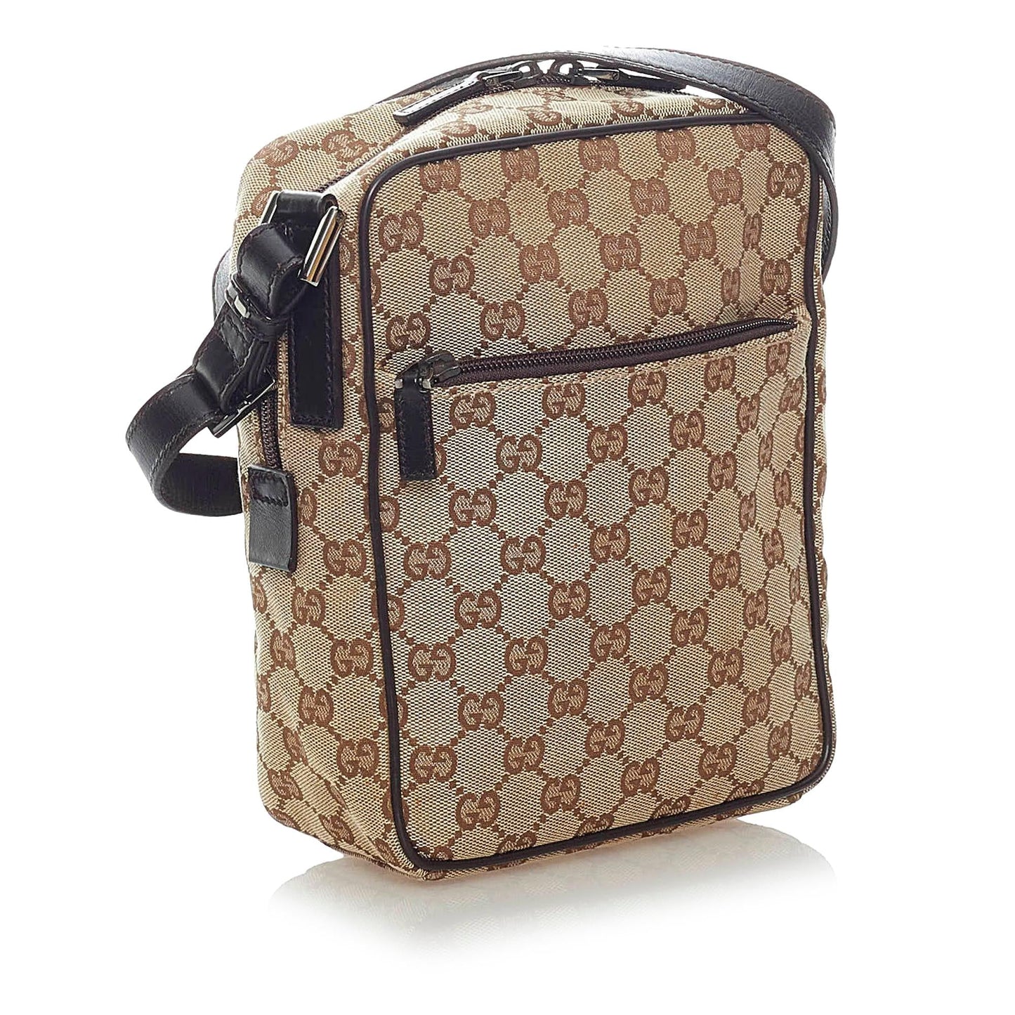 Gucci GG SHG Canvas Brown Crossbody Bag 10