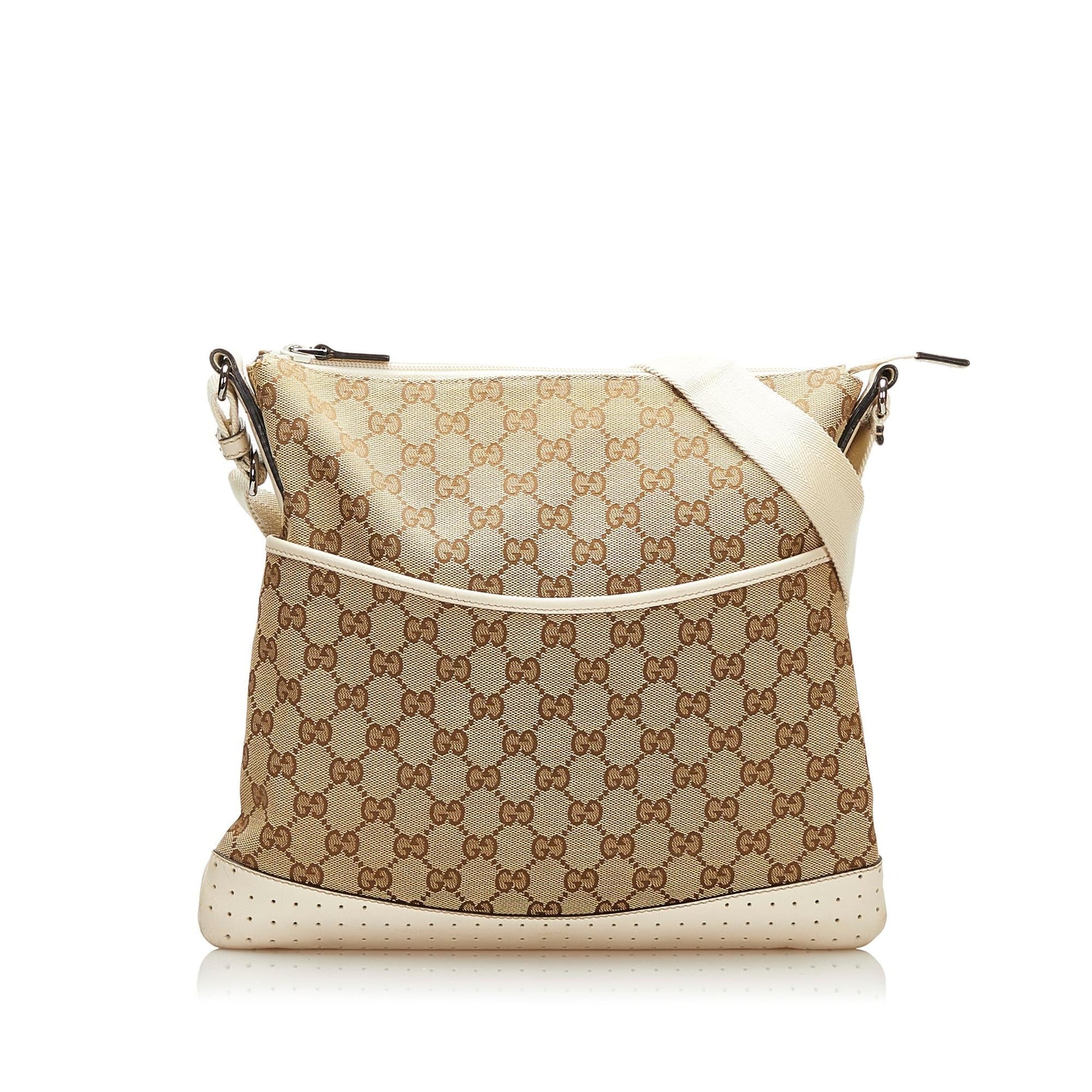 Gucci GG SHG Canvas Brown Crossbody Bag 12
