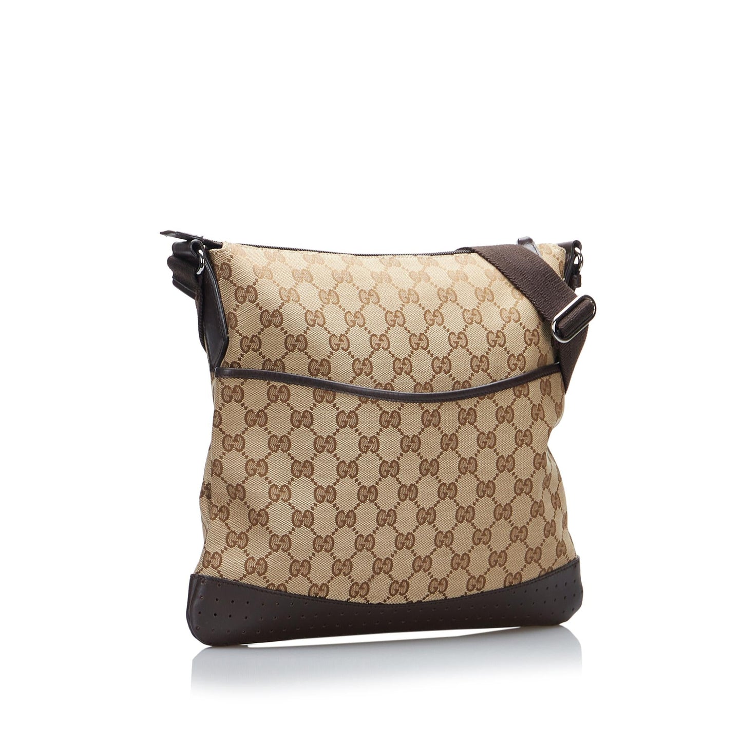 Gucci GG SHG-eJkvBa Canvas Brown Crossbody Bag