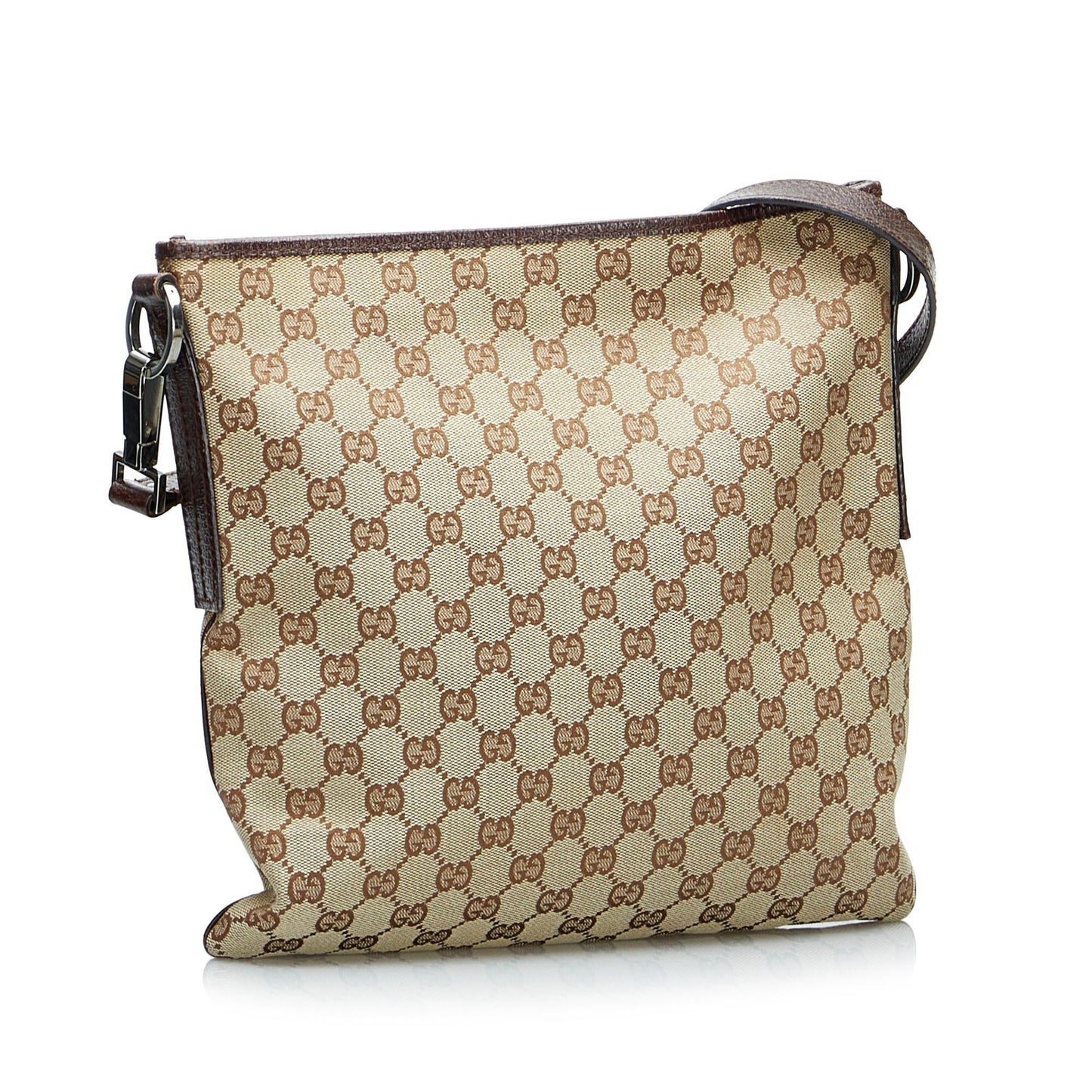 Gucci GG SHG-WPDrGU Canvas Brown Crossbody Bag