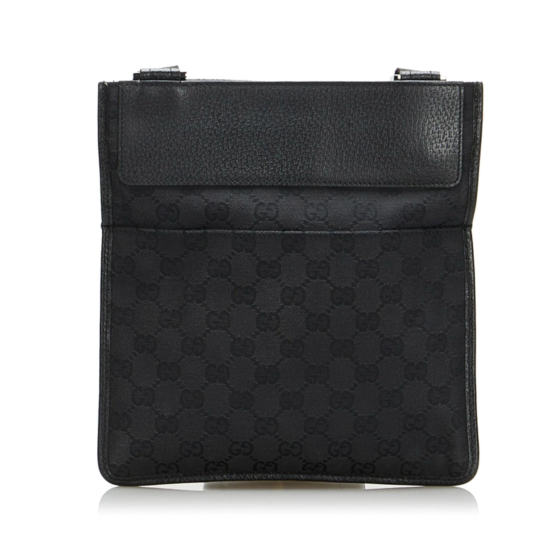 Gucci GG SHG-1uCZP7 Canvas Black Crossbody Bag