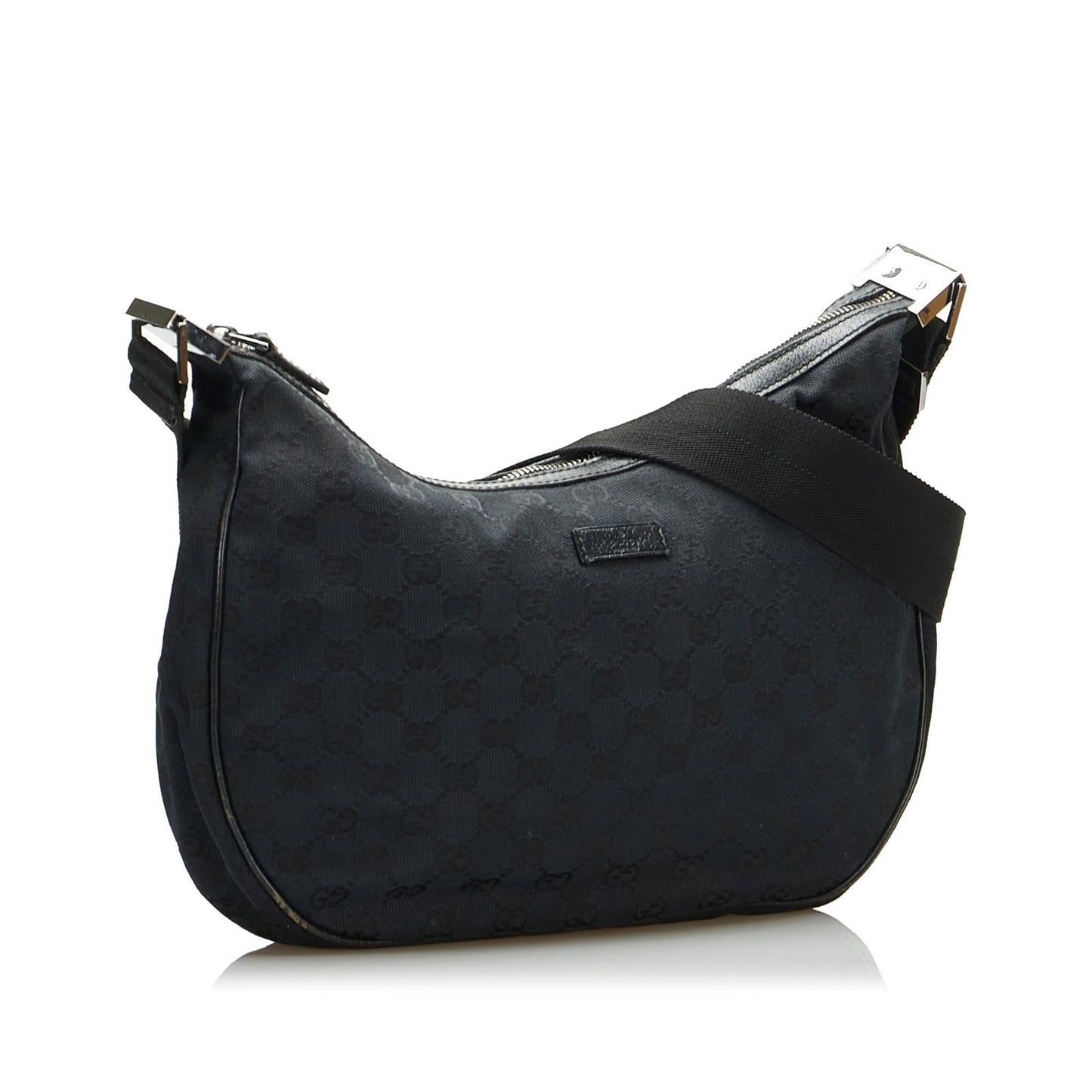 Gucci GG SHG-Y22gvT Canvas Black Crossbody Bag