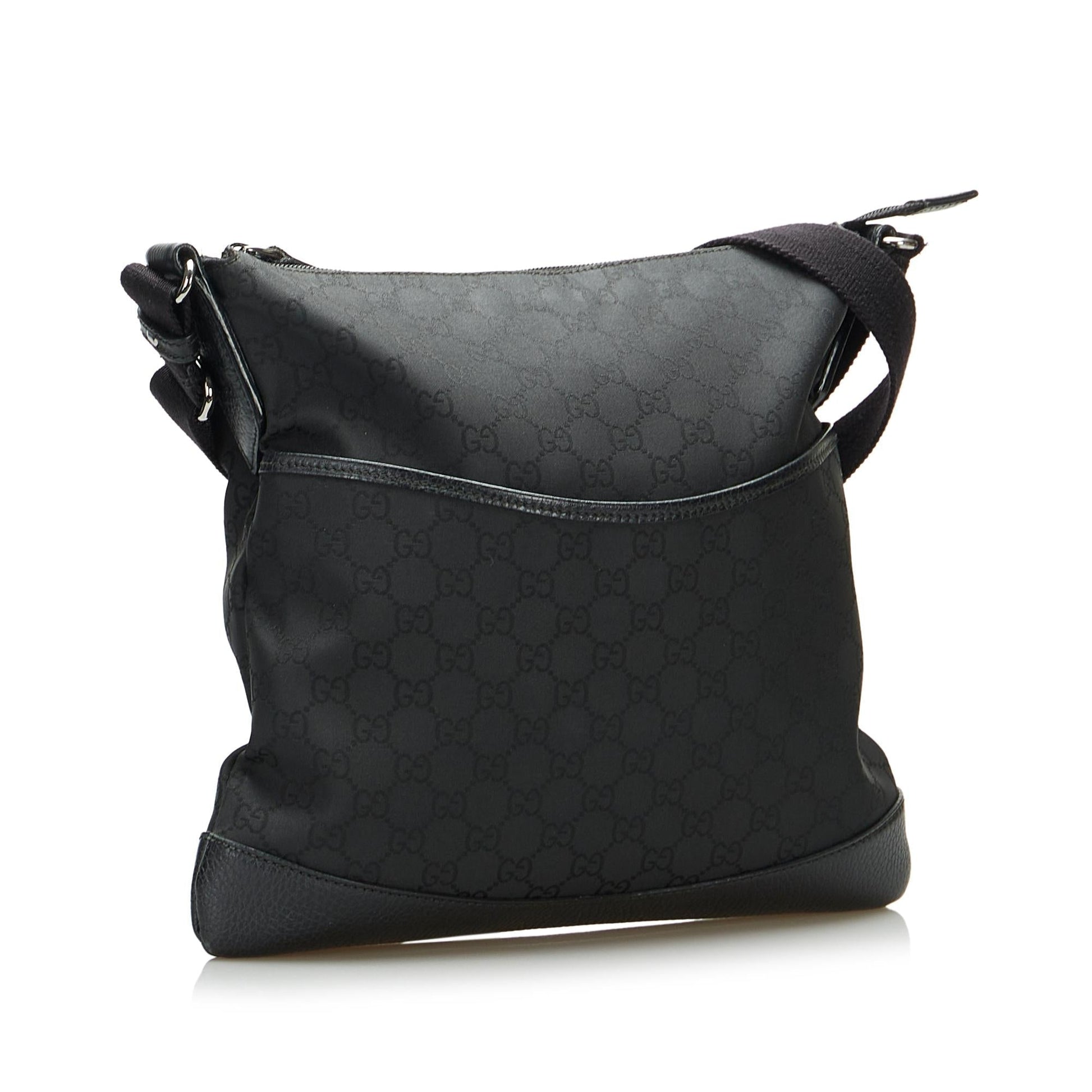 Gucci GG SHG-W1nKpI Canvas Black Crossbody Bag