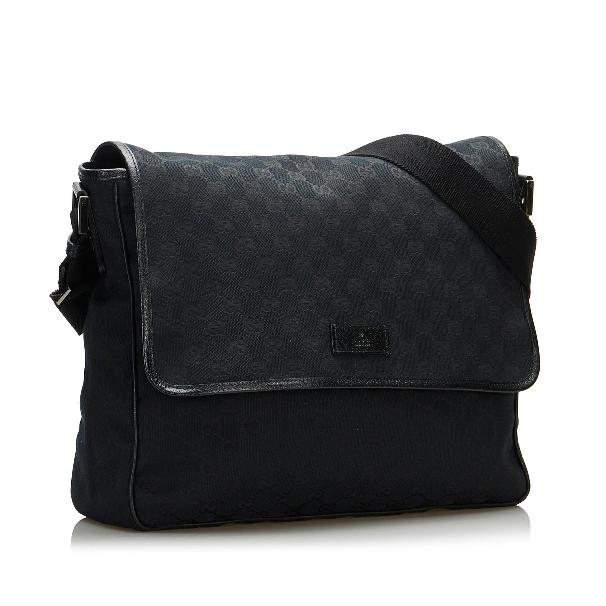 Gucci GG SHG-yXdfQ3 Canvas Black Crossbody Bag