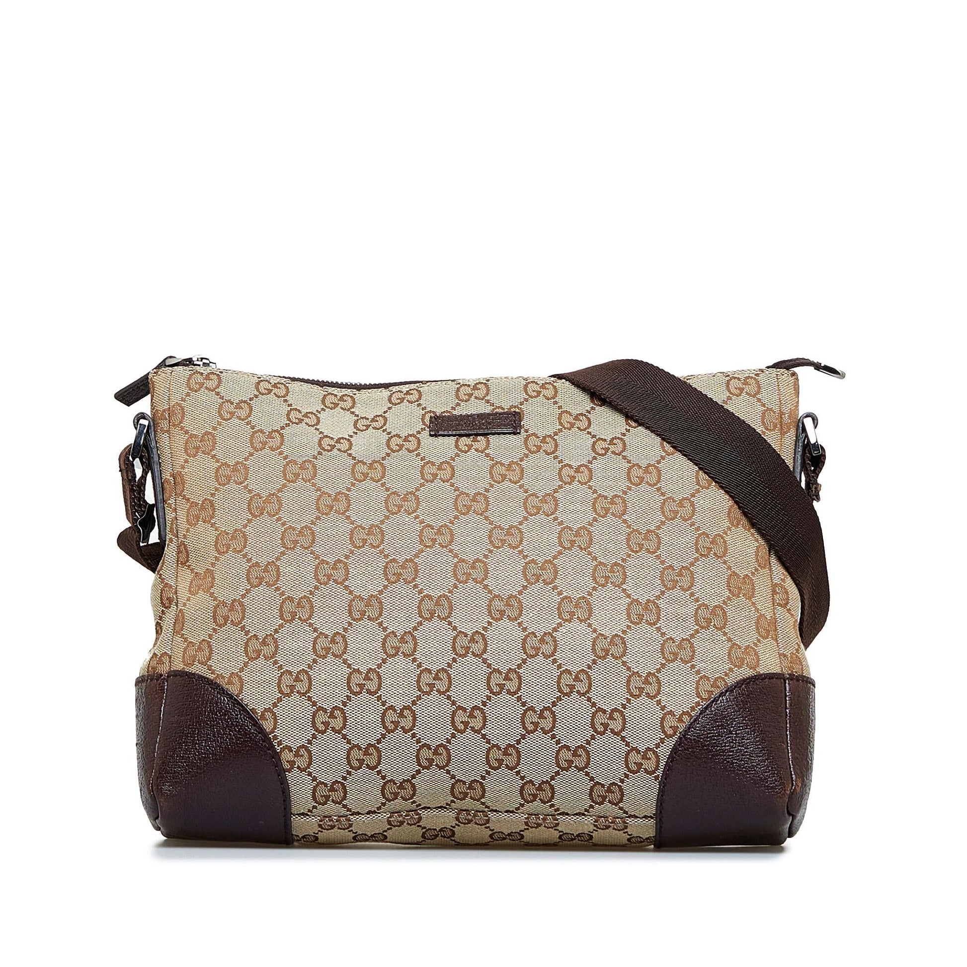 Gucci GG SHG-dHJ83I Canvas Brown Crossbody Bag