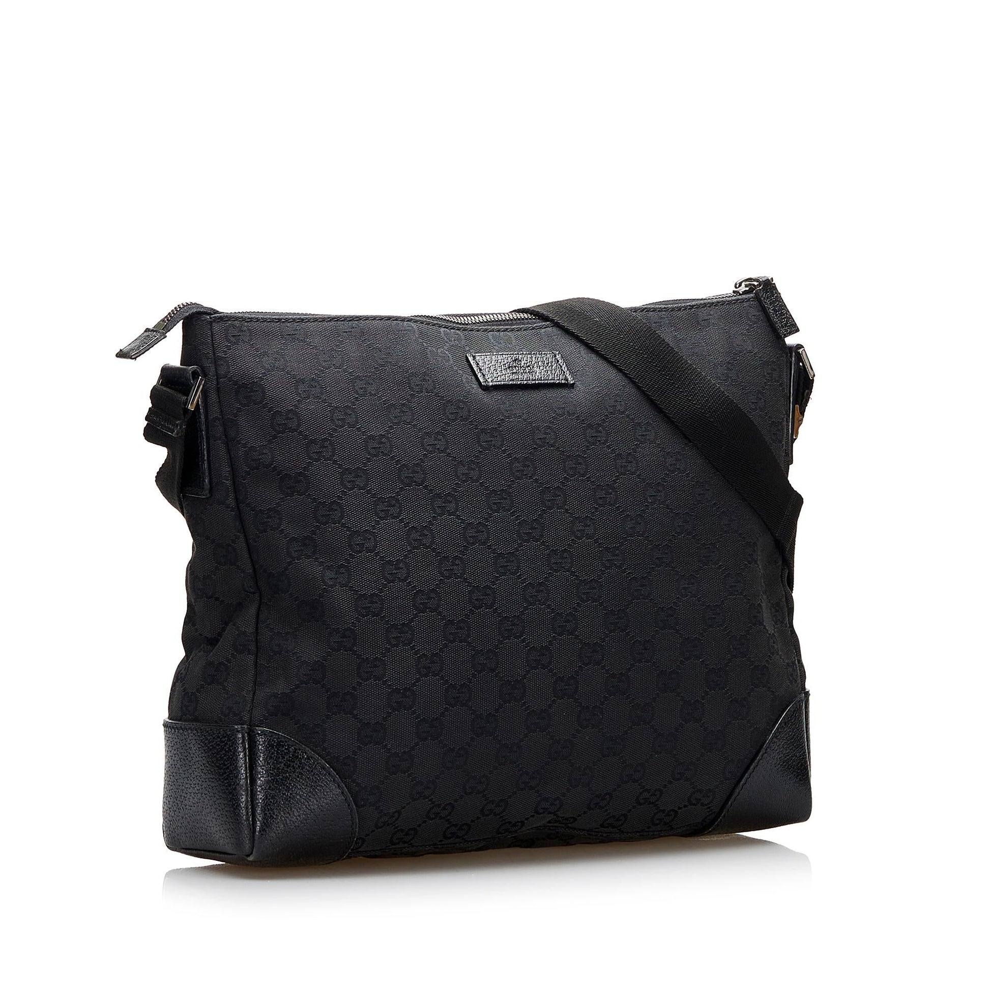 Gucci GG SHG-OTTZxX Canvas Black Crossbody Bag