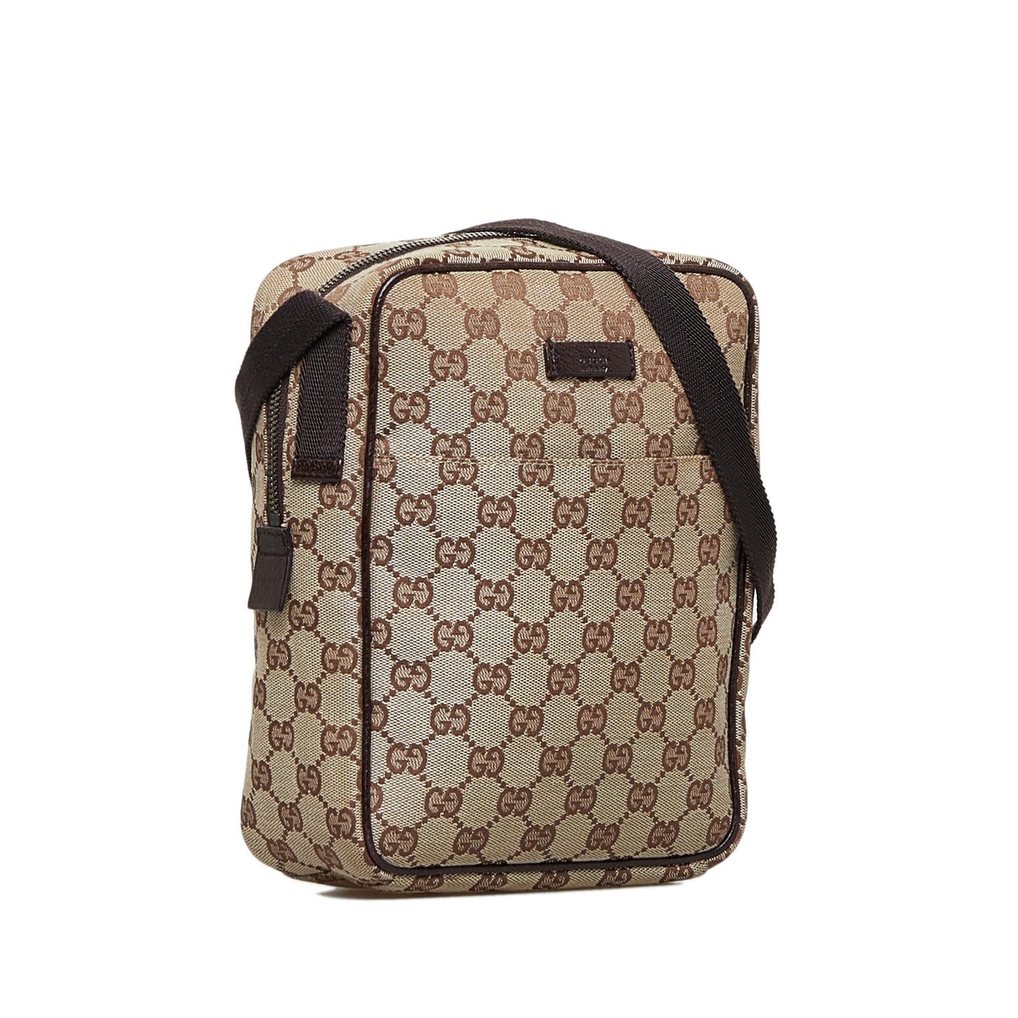 Gucci GG SHG-V9LYOe Canvas Brown Crossbody Bag