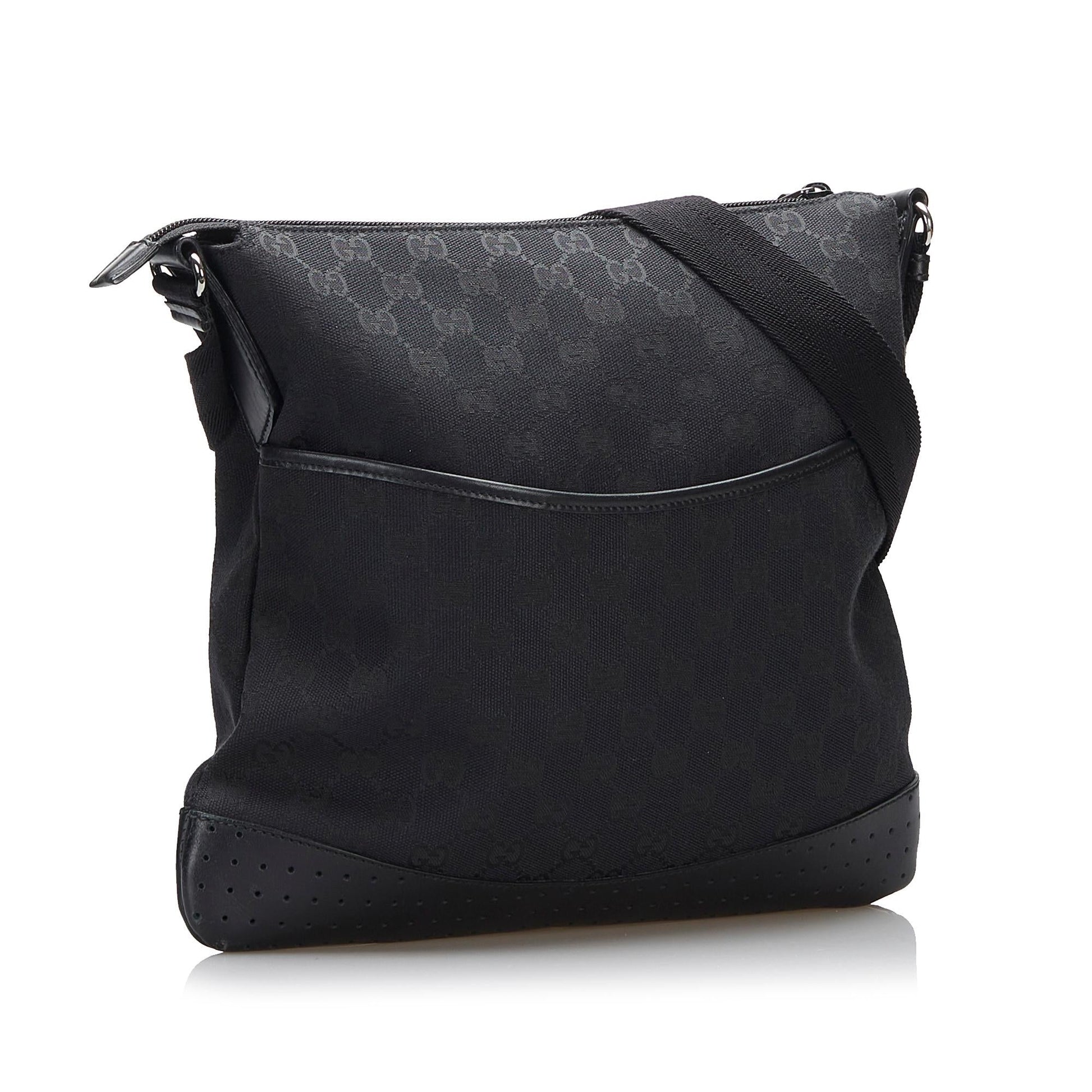Gucci GG SHG-RJZg7R Canvas Black Crossbody Bag
