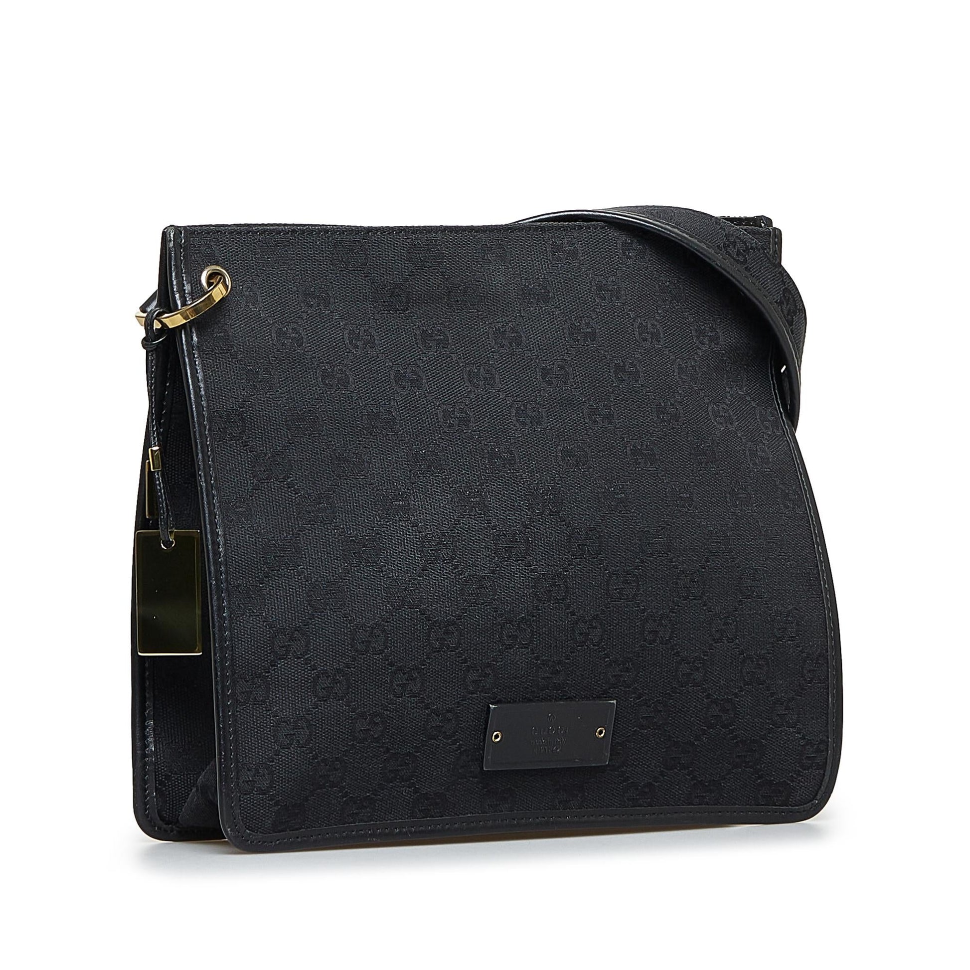 Gucci GG SHG-fAj1LL Canvas Black Crossbody Bag