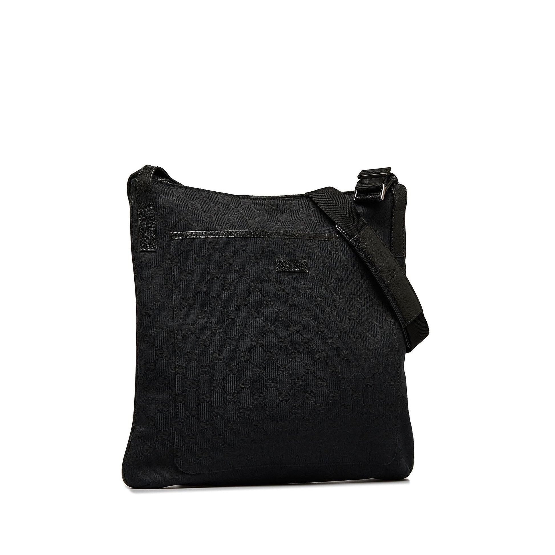 Gucci GG SHG-nqFUgN Canvas Black Crossbody Bag