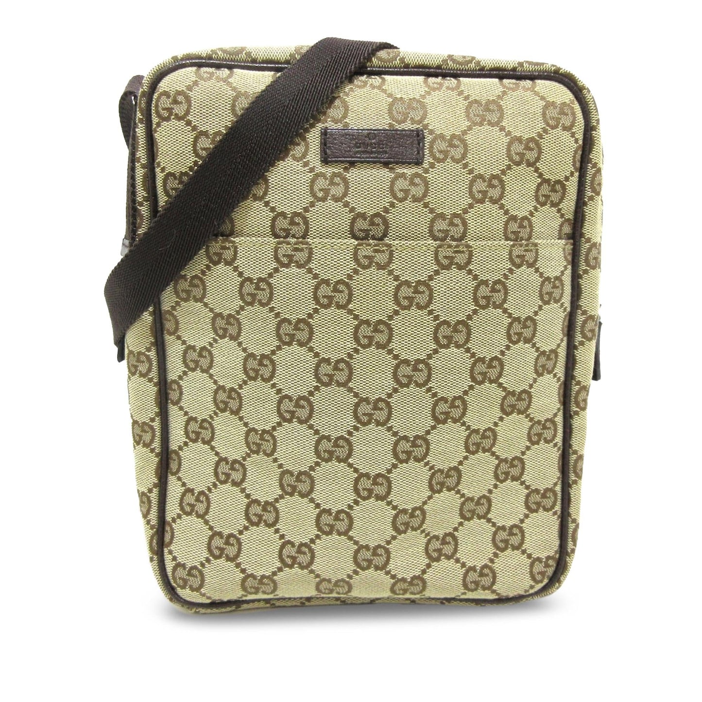 Gucci GG SHG-kjhrp1 Canvas Brown Crossbody Bag