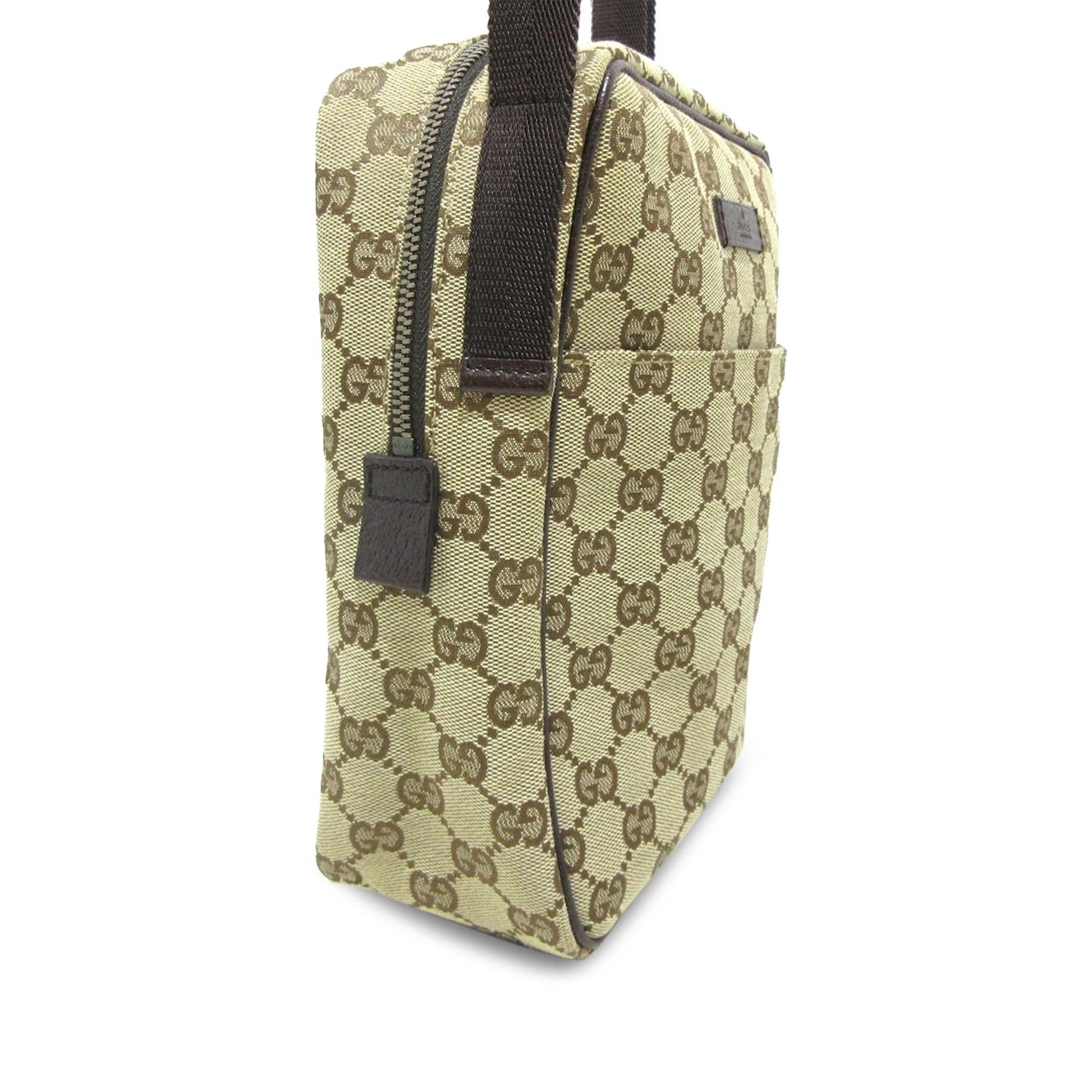 Gucci GG SHG-kjhrp1 Canvas Brown Crossbody Bag