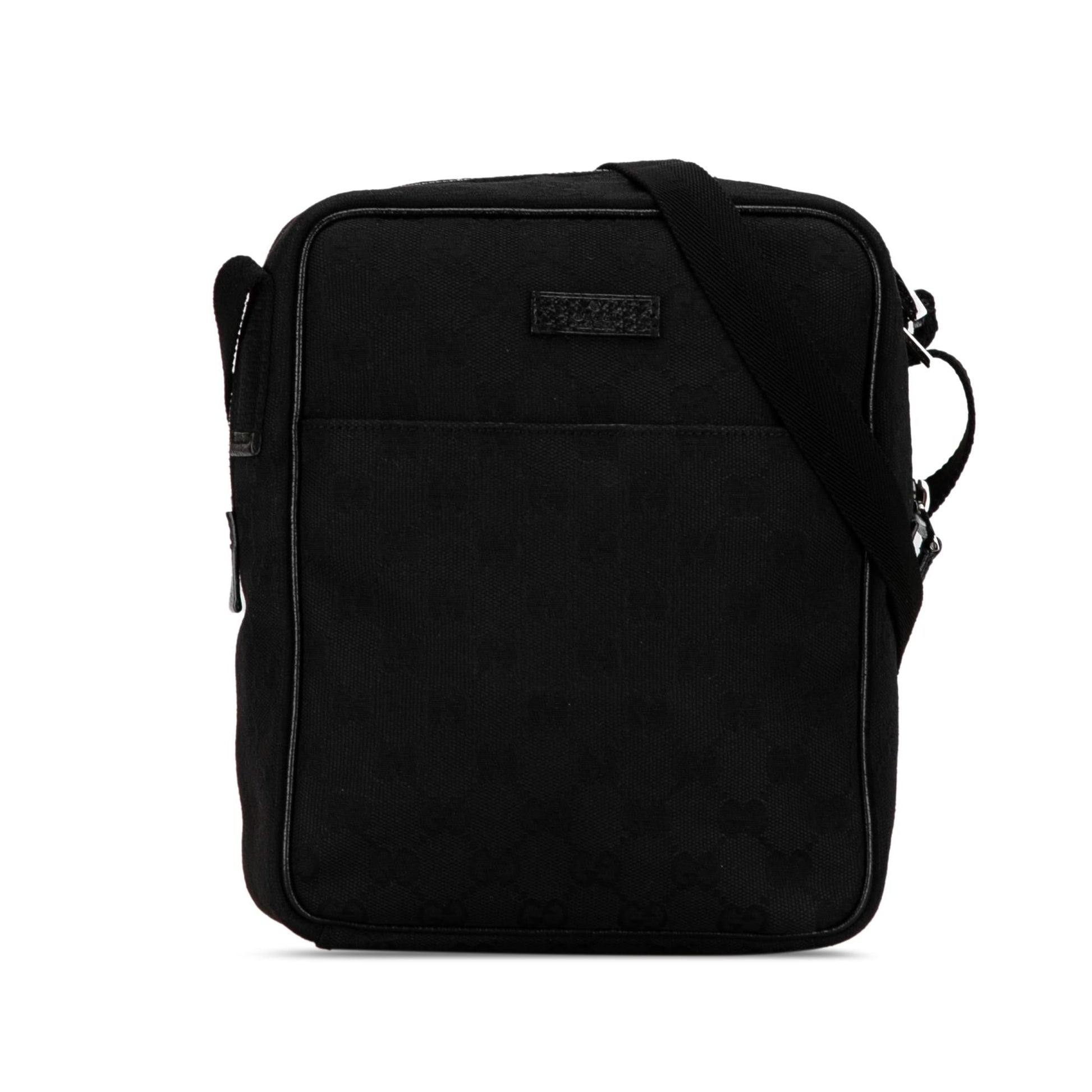 Gucci GG Canvas Black Crossbody Bag Shg Wtojt3
