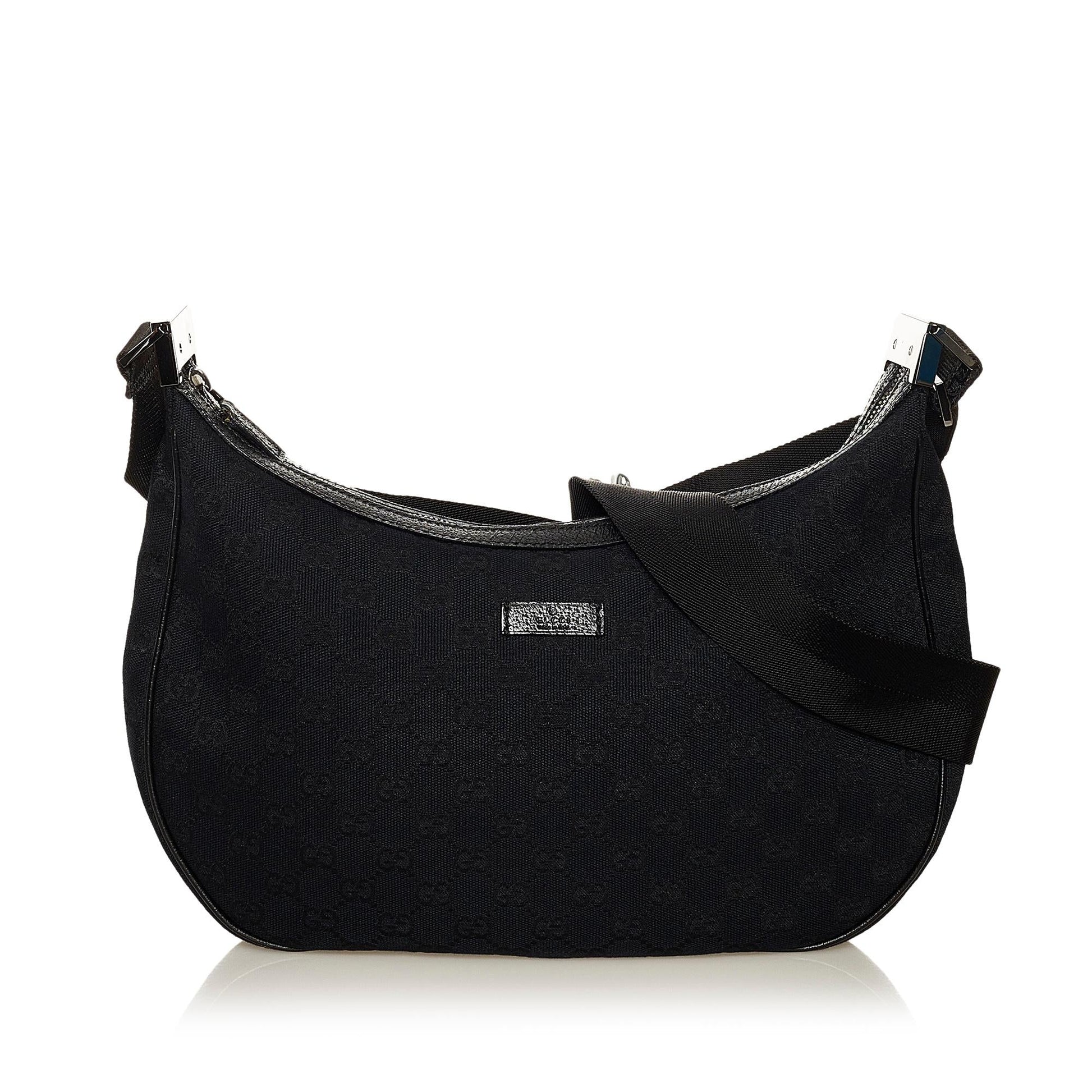 Gucci GG SHG Canvas Black Crossbody Bag Crossbody Shg