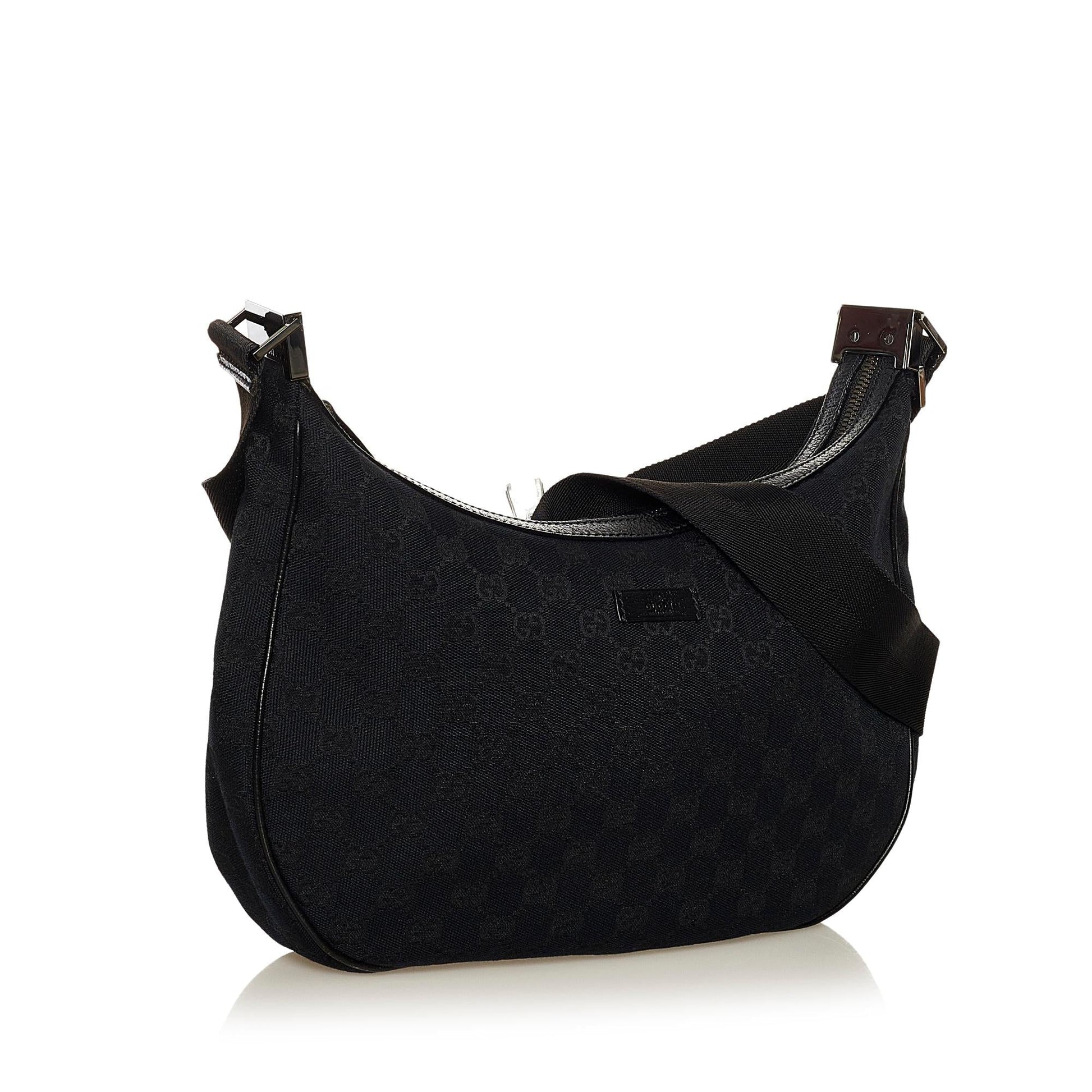 Gucci GG SHG Canvas Black Crossbody Bag Crossbody Shg