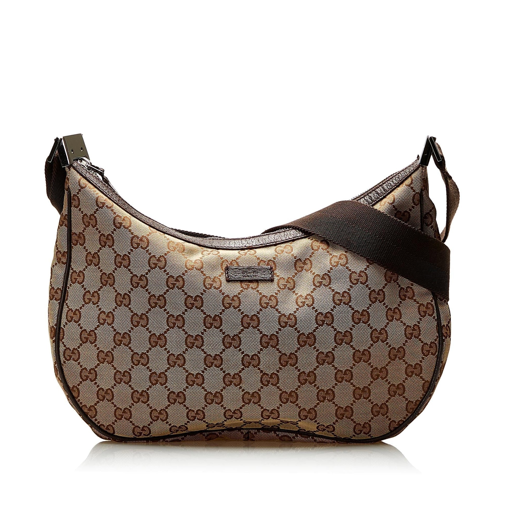Gucci GG SHG Canvas Brown Crossbody Bag Crossbody Shg