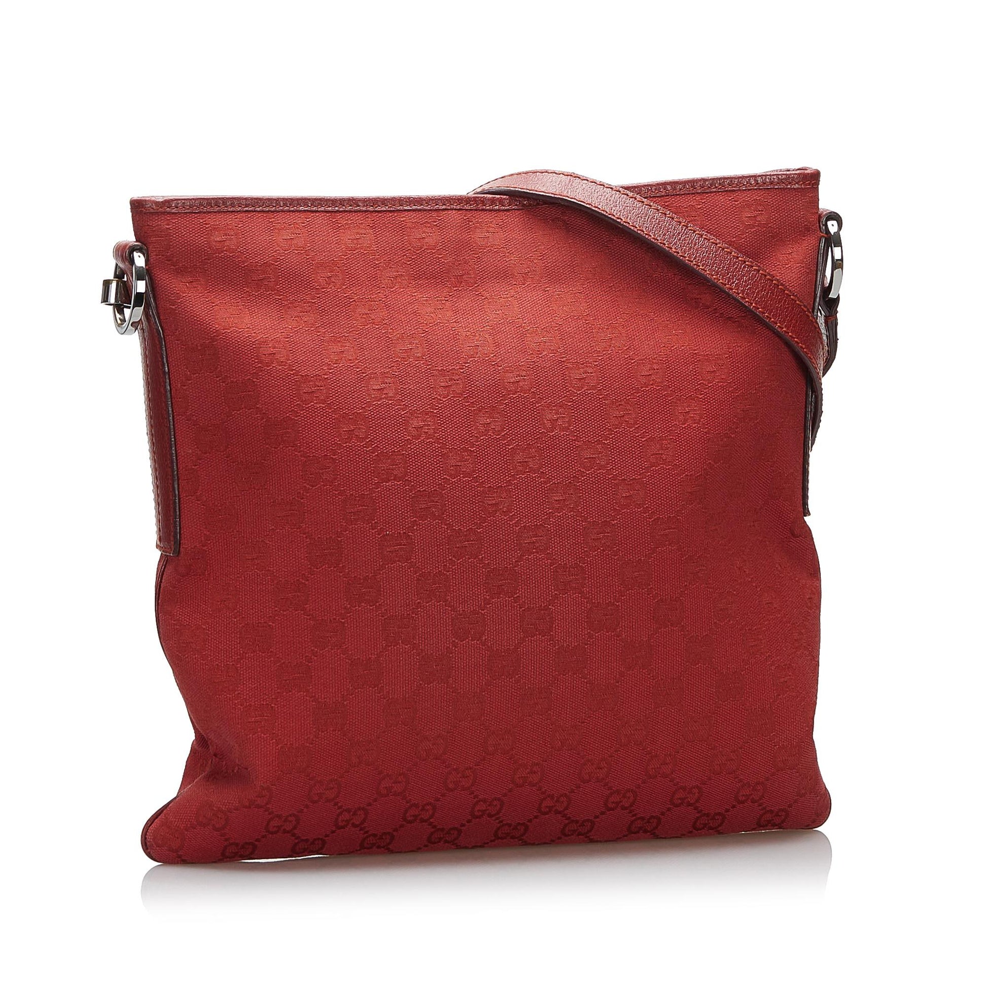 Gucci GG SHG Canvas Red Crossbody Bag