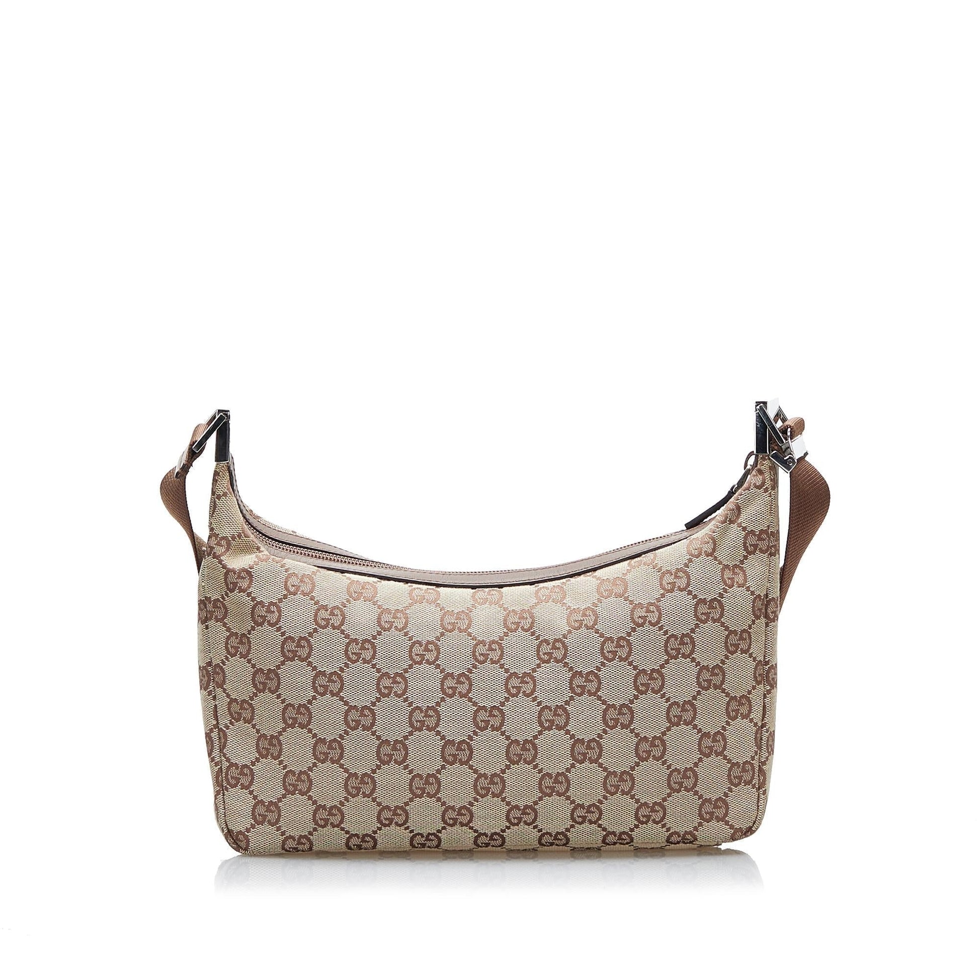 Gucci GG SHG-ewEN2M Canvas Brown Crossbody Bag