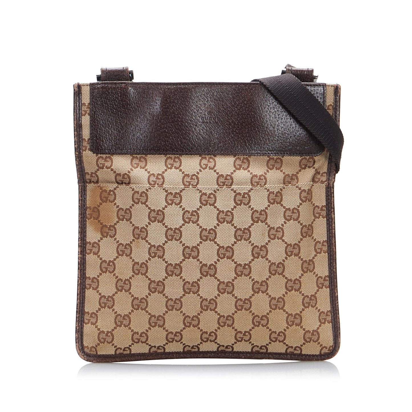 Gucci GG SHG-oRXOMp Canvas Calf Brown Crossbody Bag