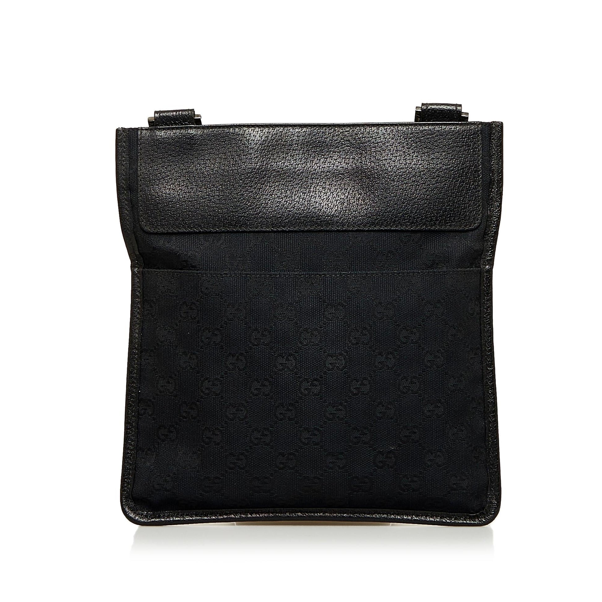 Gucci GG SHG-SXLWSf Canvas Calf Black Crossbody Bag