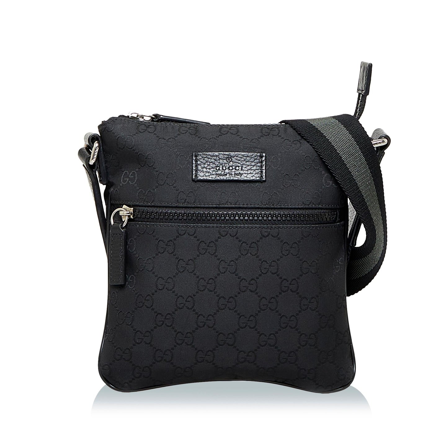 Gucci GG SHG-zpvXgM Canvas Calf Black Crossbody Bag