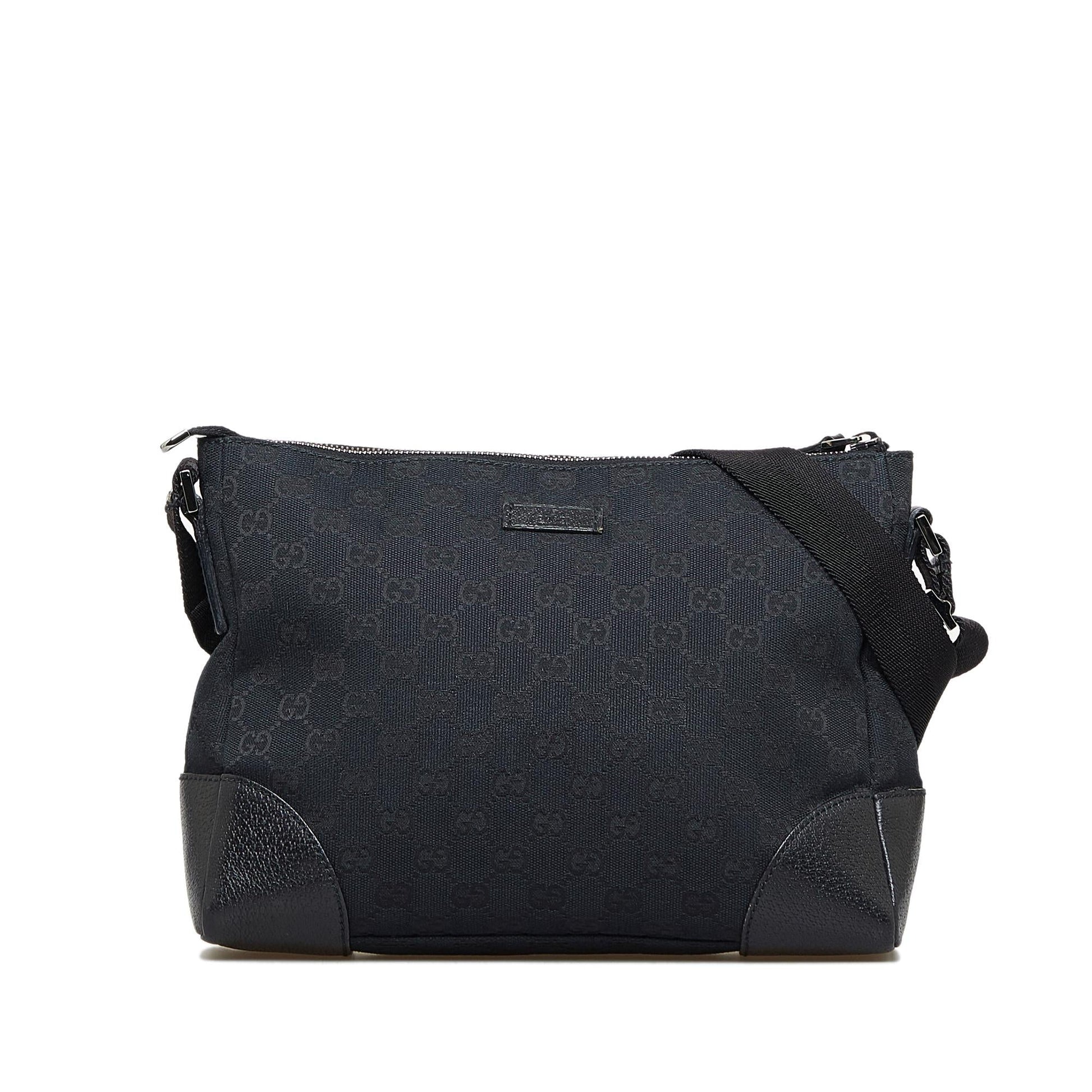 Gucci GG SHG-dCodfZ Canvas Calf Black Crossbody Bag