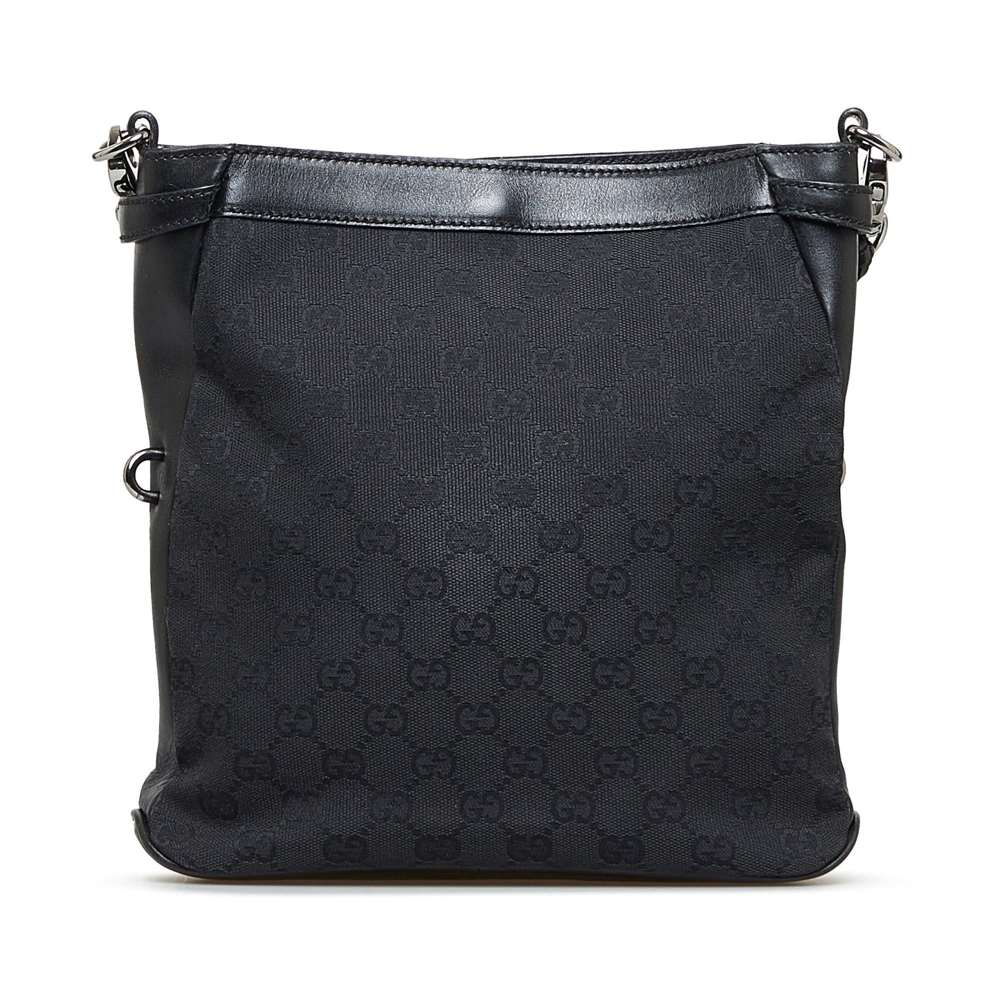 Gucci GG SHG-svpYSh Canvas Calf Black Crossbody Bag