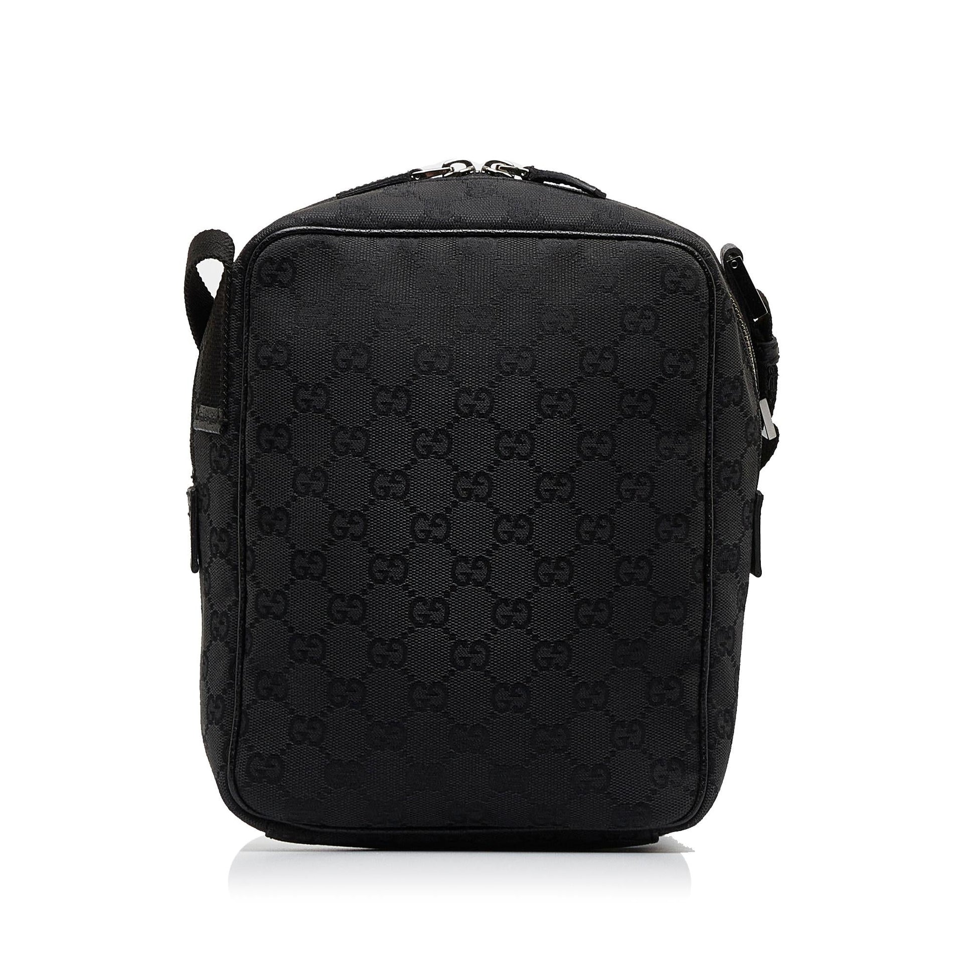 Gucci GG SHG-AeOek4 Canvas Calf Black Crossbody Bag