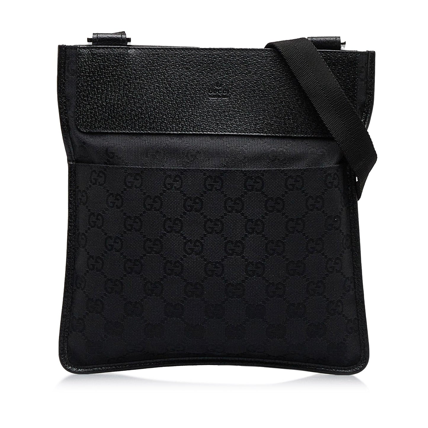 Gucci GG SHG-ZhFELR Canvas Calf Black Crossbody Bag