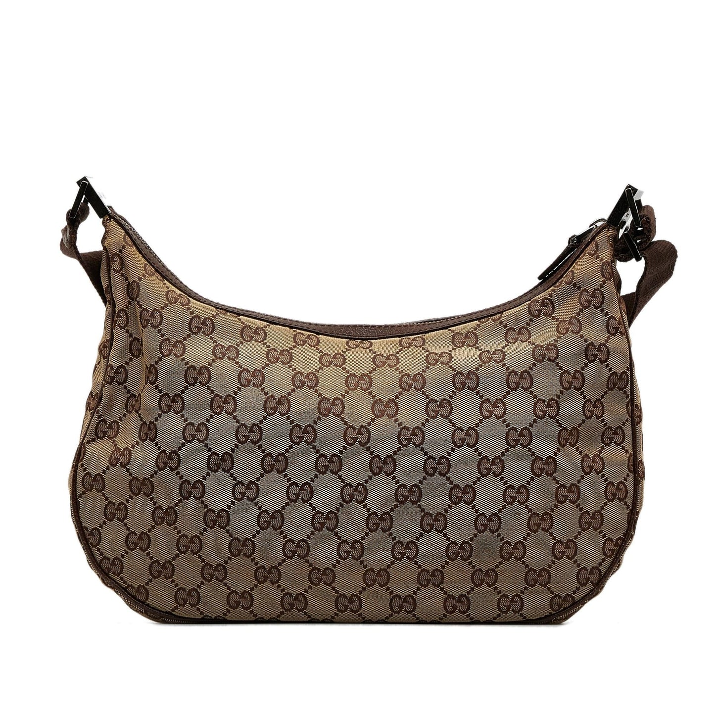 Gucci GG SHG-QJp6Hg Canvas Calf Brown Crossbody Bag
