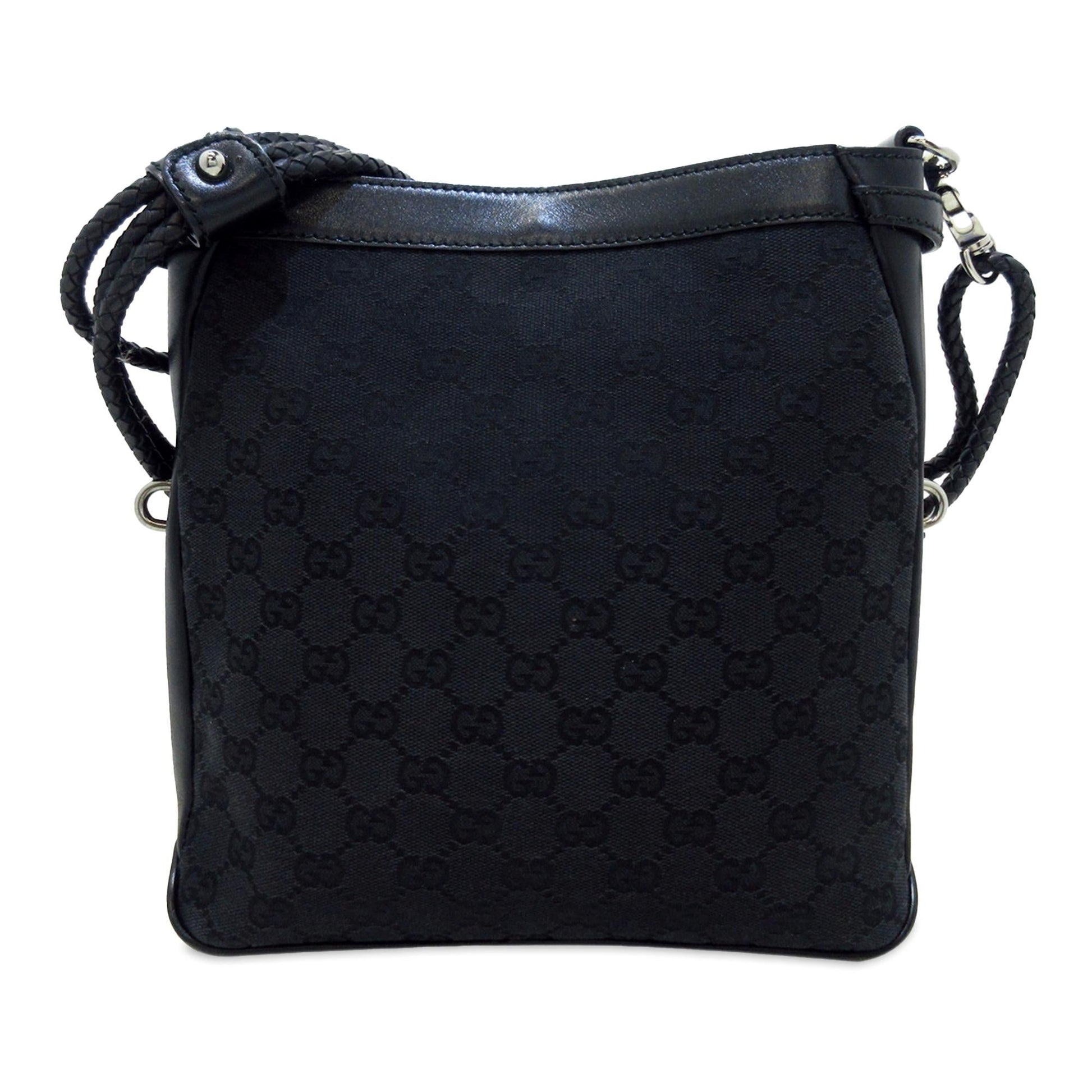 Gucci GG SHG-mkECIq Canvas Black Crossbody Bag