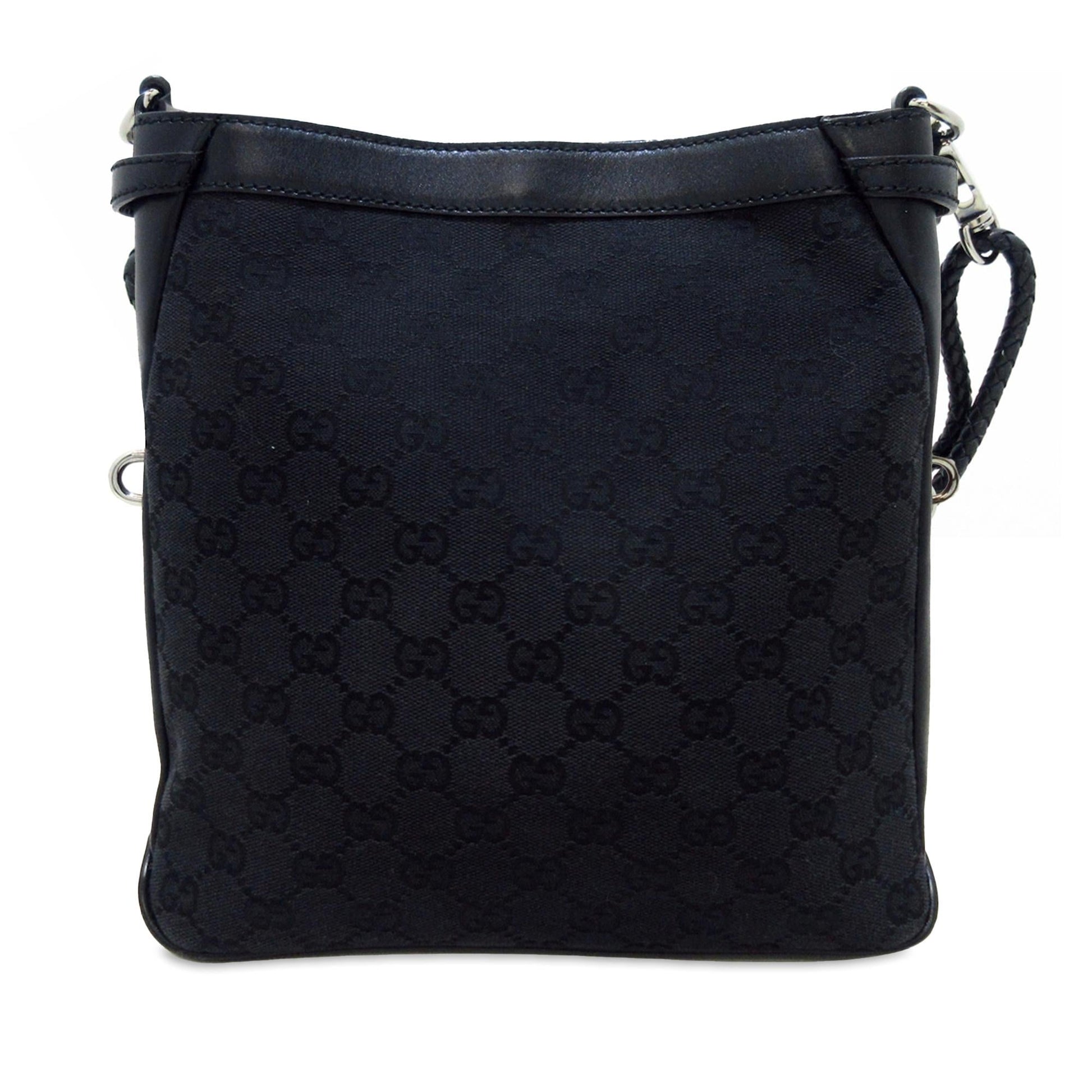 Gucci GG SHG-mkECIq Canvas Black Crossbody Bag