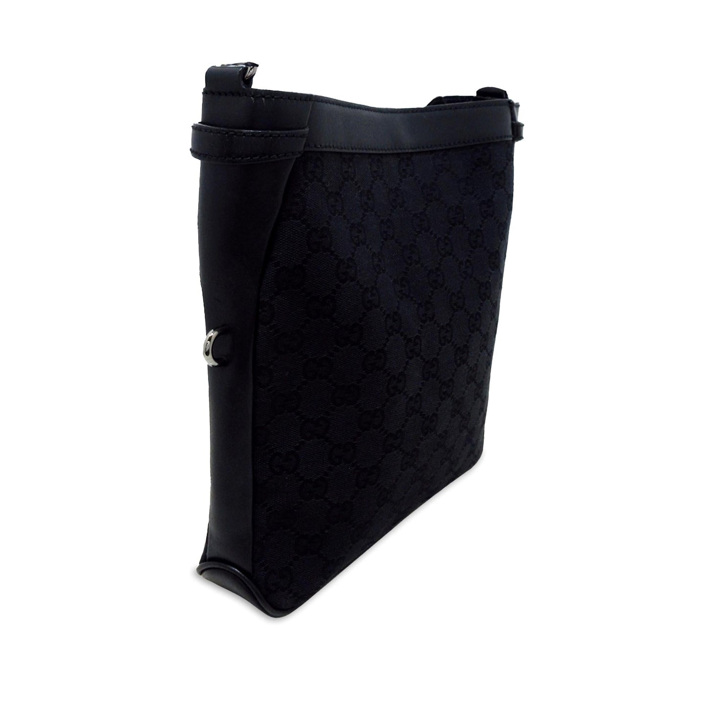 Gucci GG SHG-mkECIq Canvas Black Crossbody Bag
