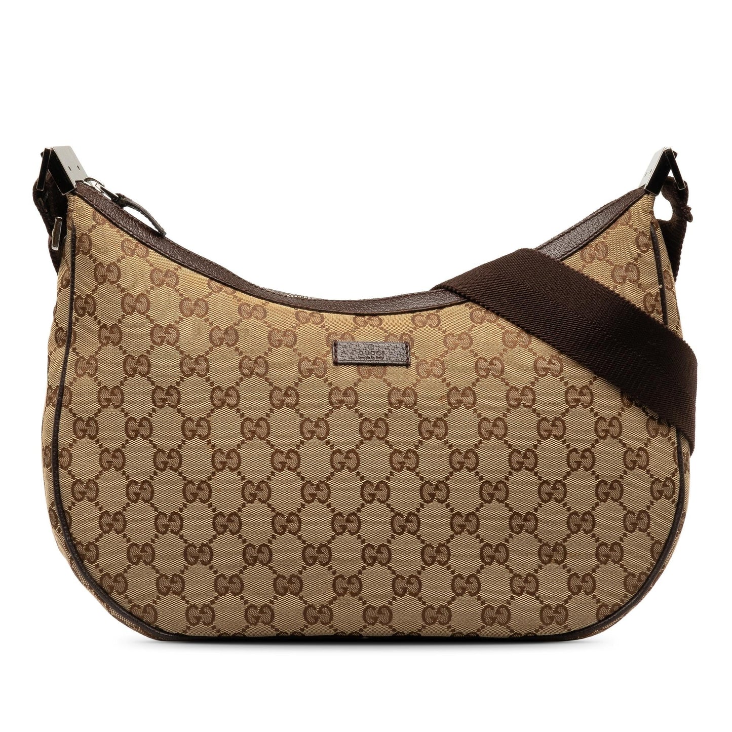Gucci GG SHG-4ucEVr Canvas Calf Brown Crossbody Bag