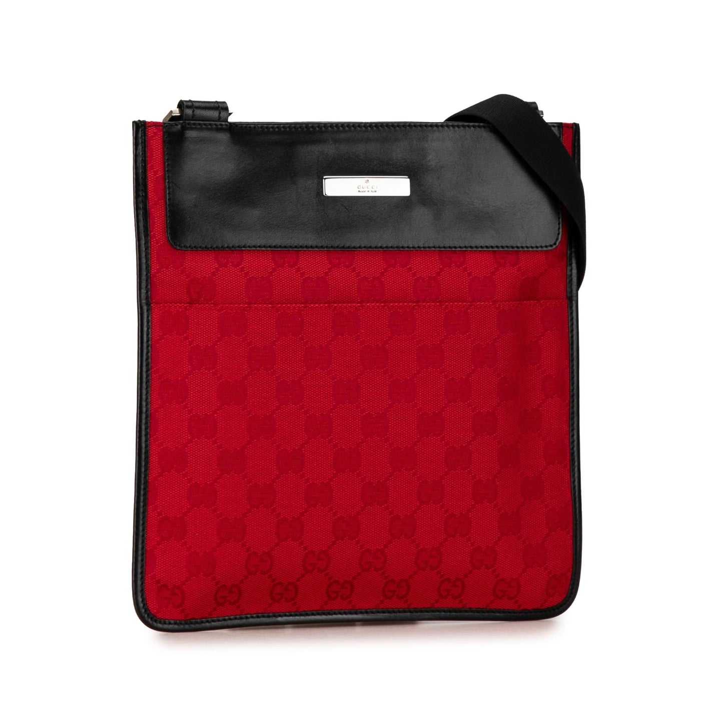 Gucci GG SHG-uHUXqV Canvas Calf Red Crossbody Bag