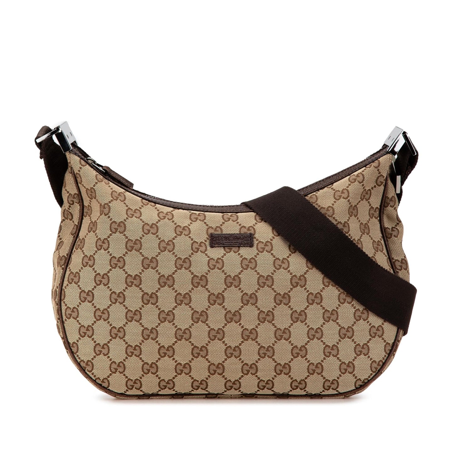 Gucci GG SHG-SS05dP Canvas Calf Brown Crossbody Bag