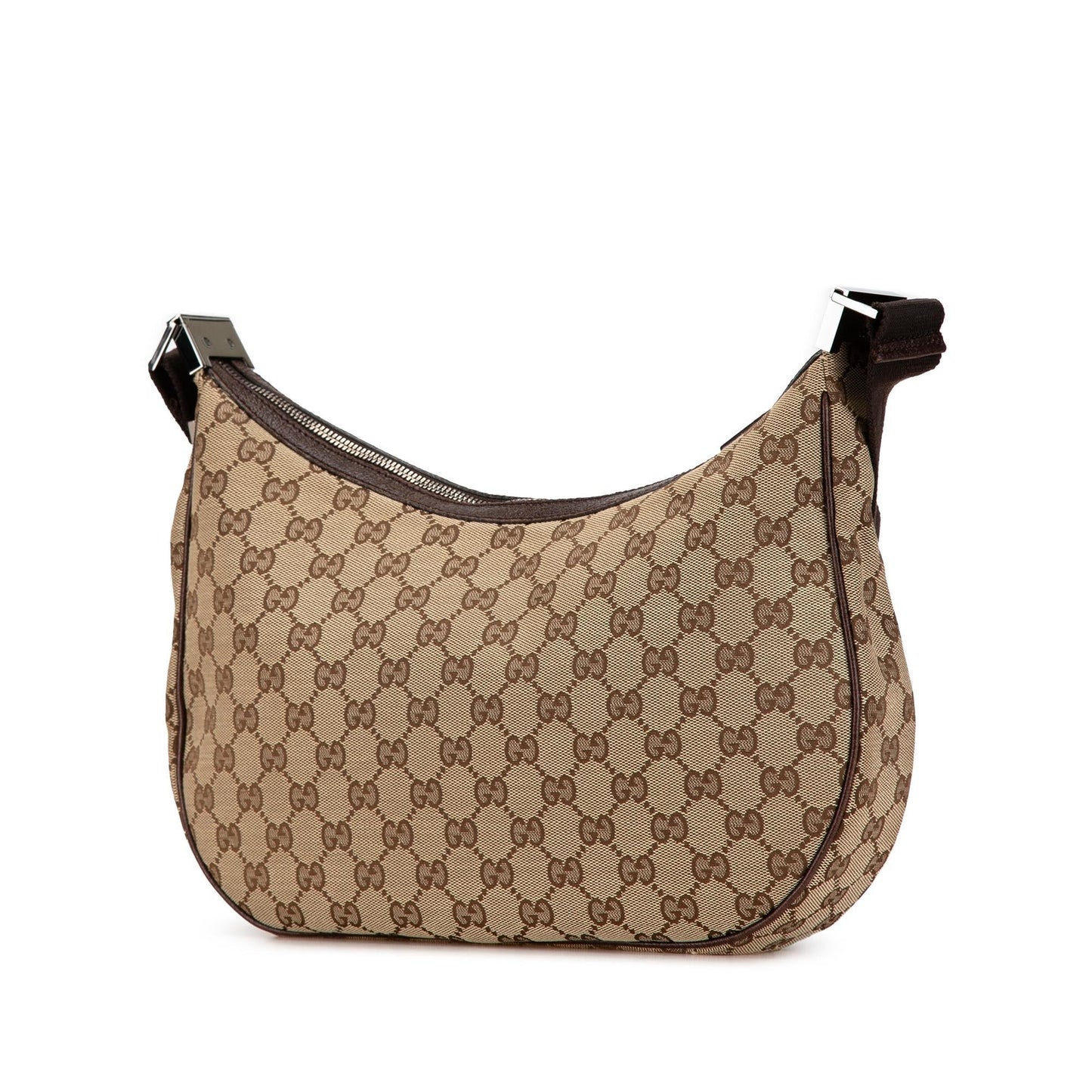 Gucci GG SHG-SS05dP Canvas Calf Brown Crossbody Bag