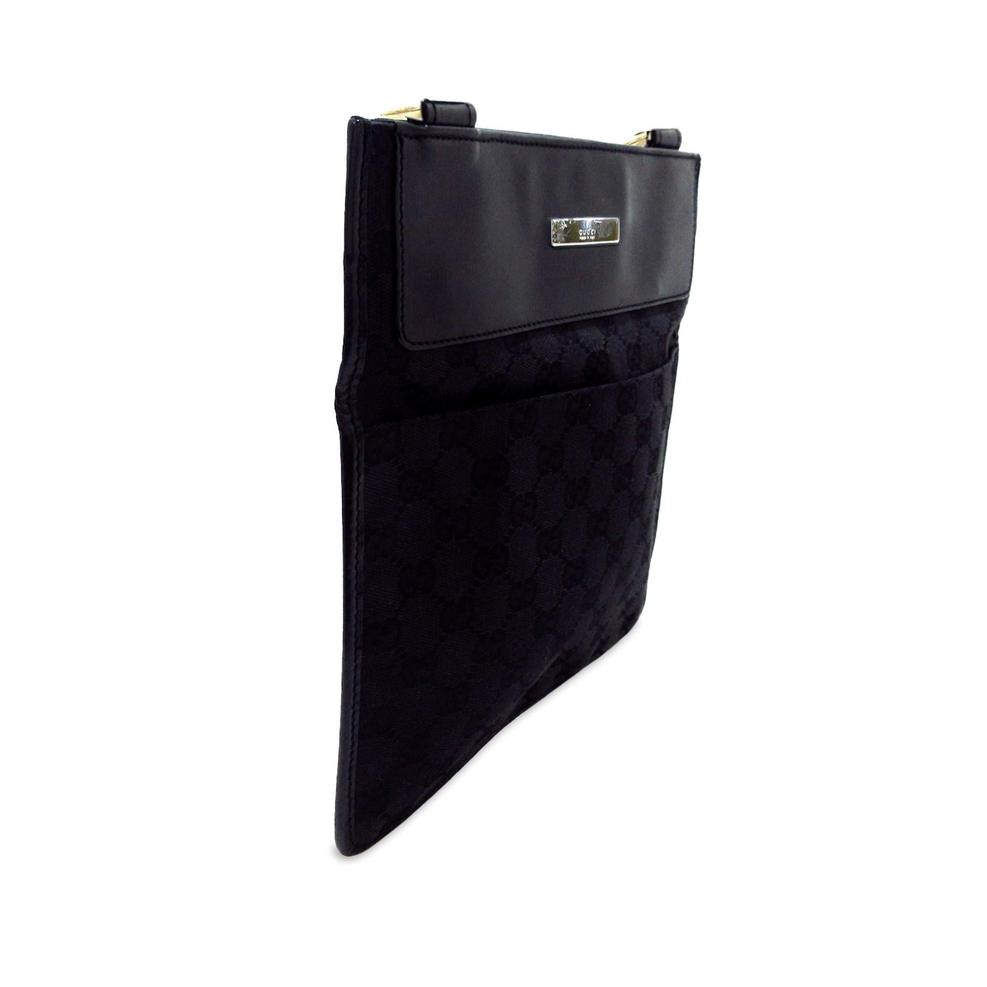Gucci GG SHG-iTMgk7 Canvas Black Crossbody Bag