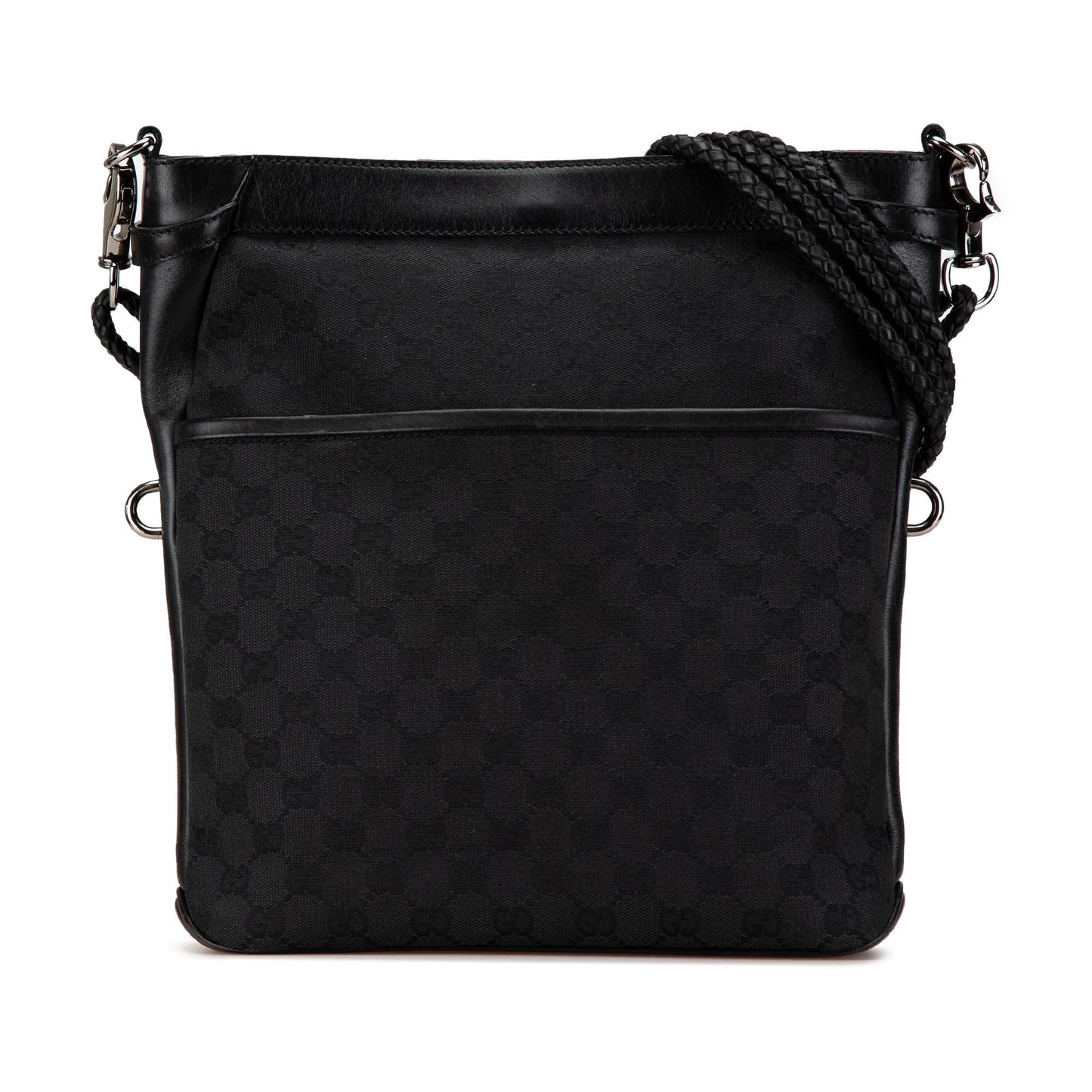 Gucci GG SHG-1BclAX Canvas Calf Black Crossbody Bag