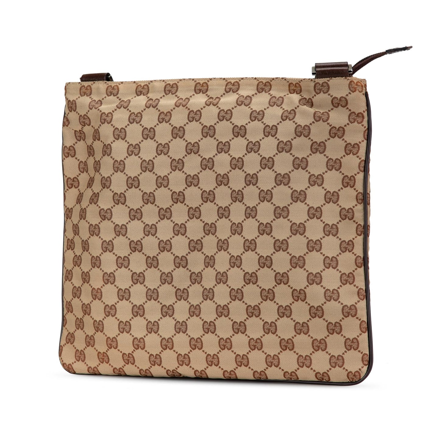 Gucci GG SHG-7rzqMl Canvas Calf Brown Crossbody Bag