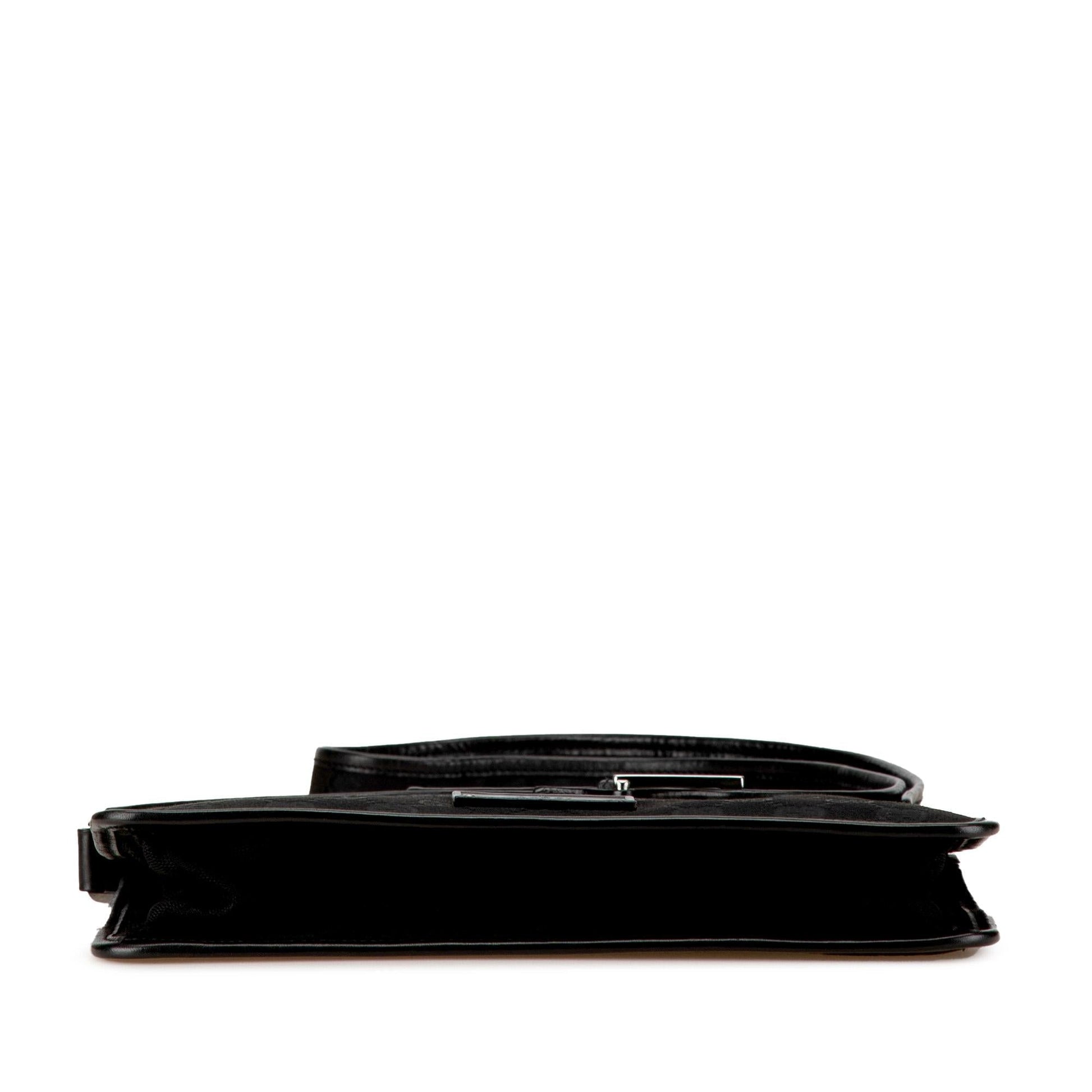 Gucci GG SHG-1oVB9G Canvas Calf Black Crossbody Bag
