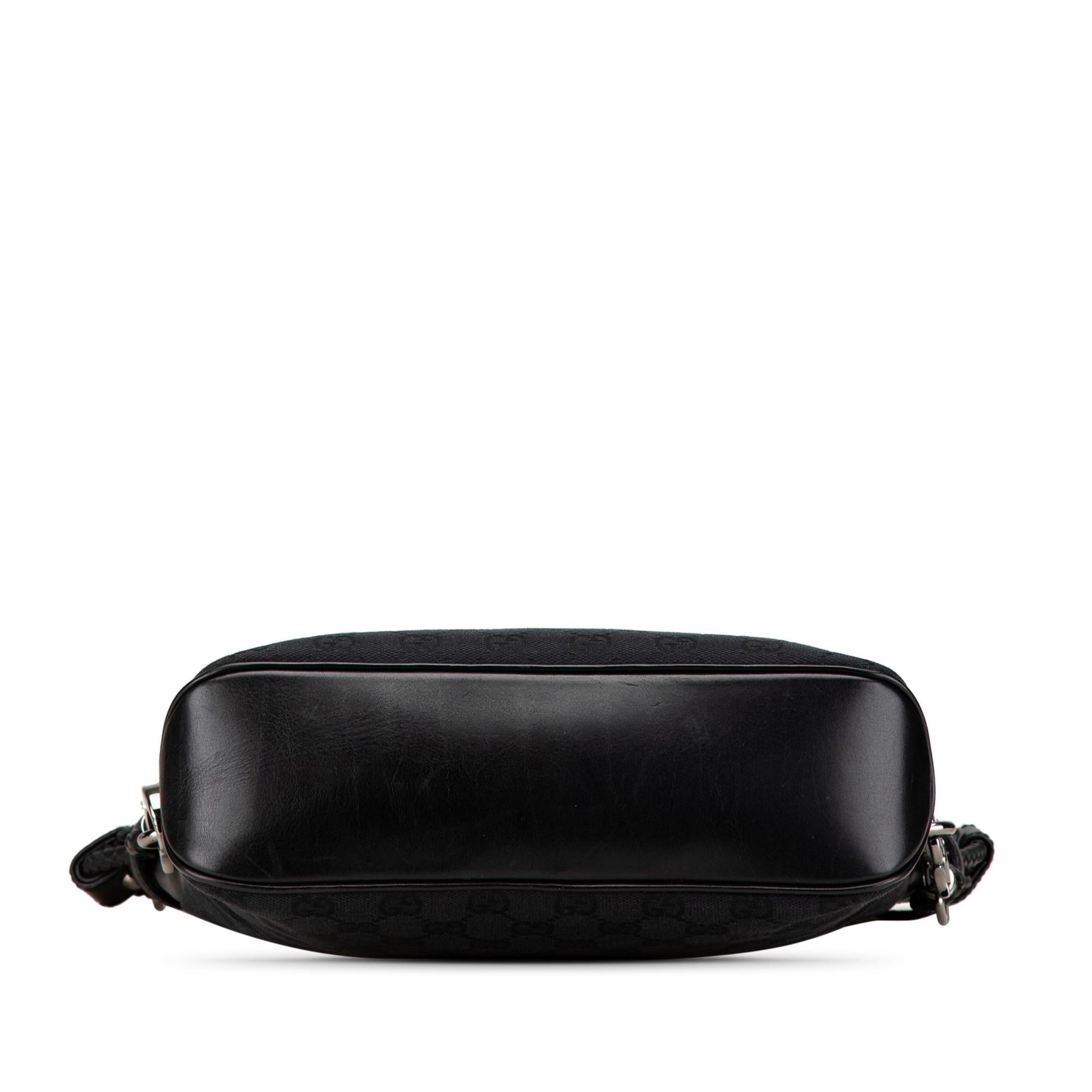 Gucci GG Canvas Black Crossbody Bag Shg J4Vmad