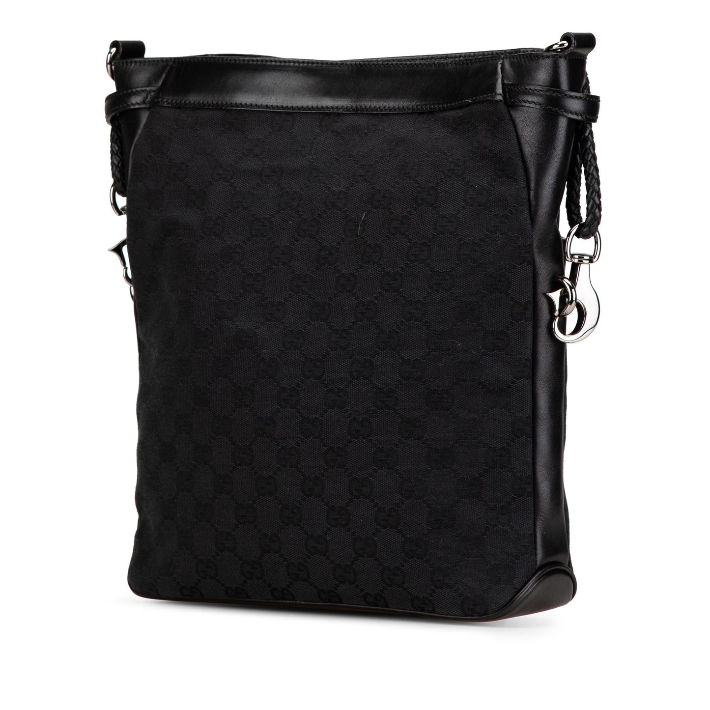 Gucci GG Canvas Black Crossbody Bag Shg J4Vmad