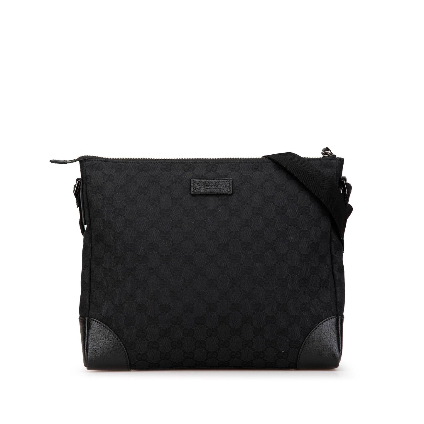 Gucci GG Canvas Calf Black Crossbody Bag Crossbody 1