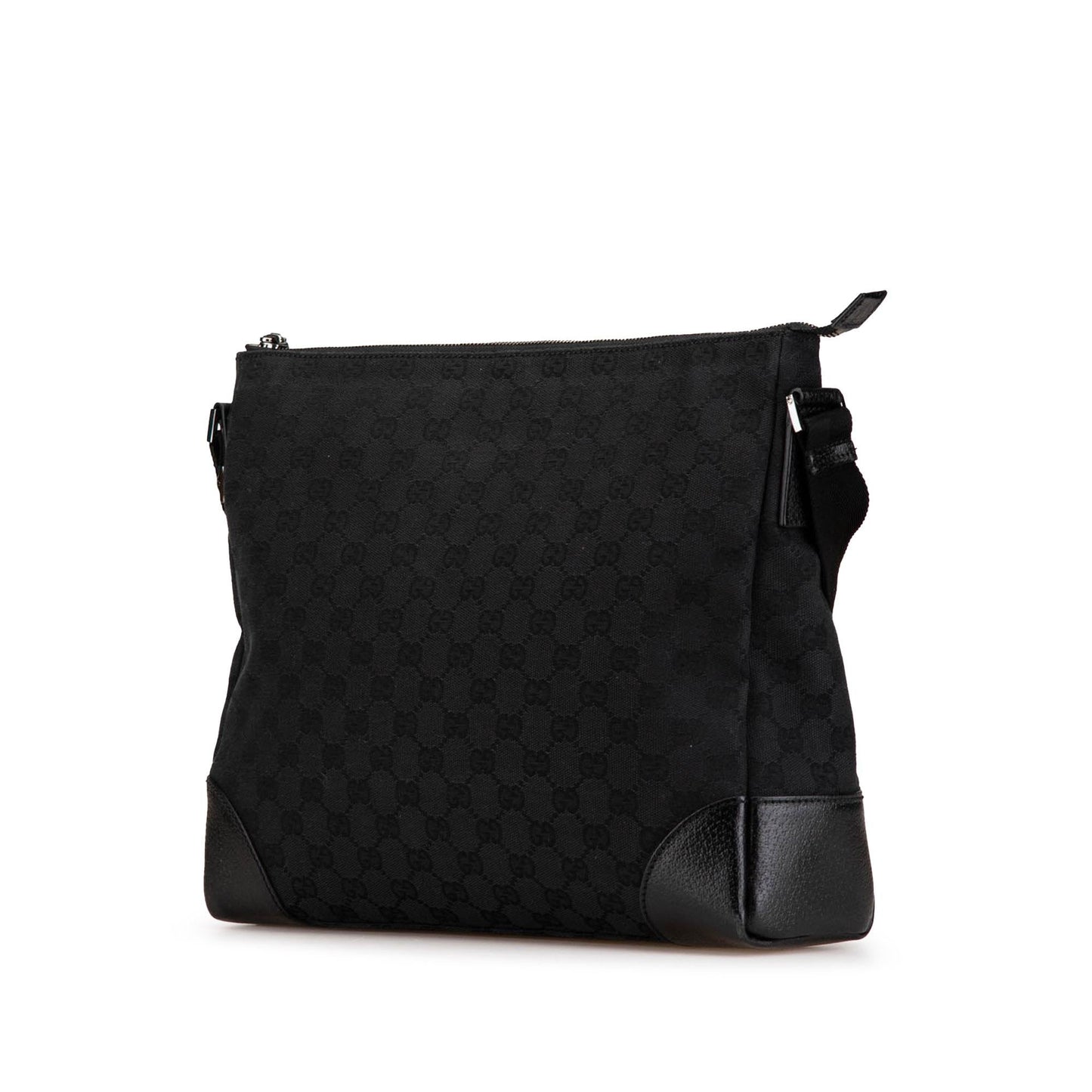 Gucci GG Canvas Calf Black Crossbody Bag Crossbody 1