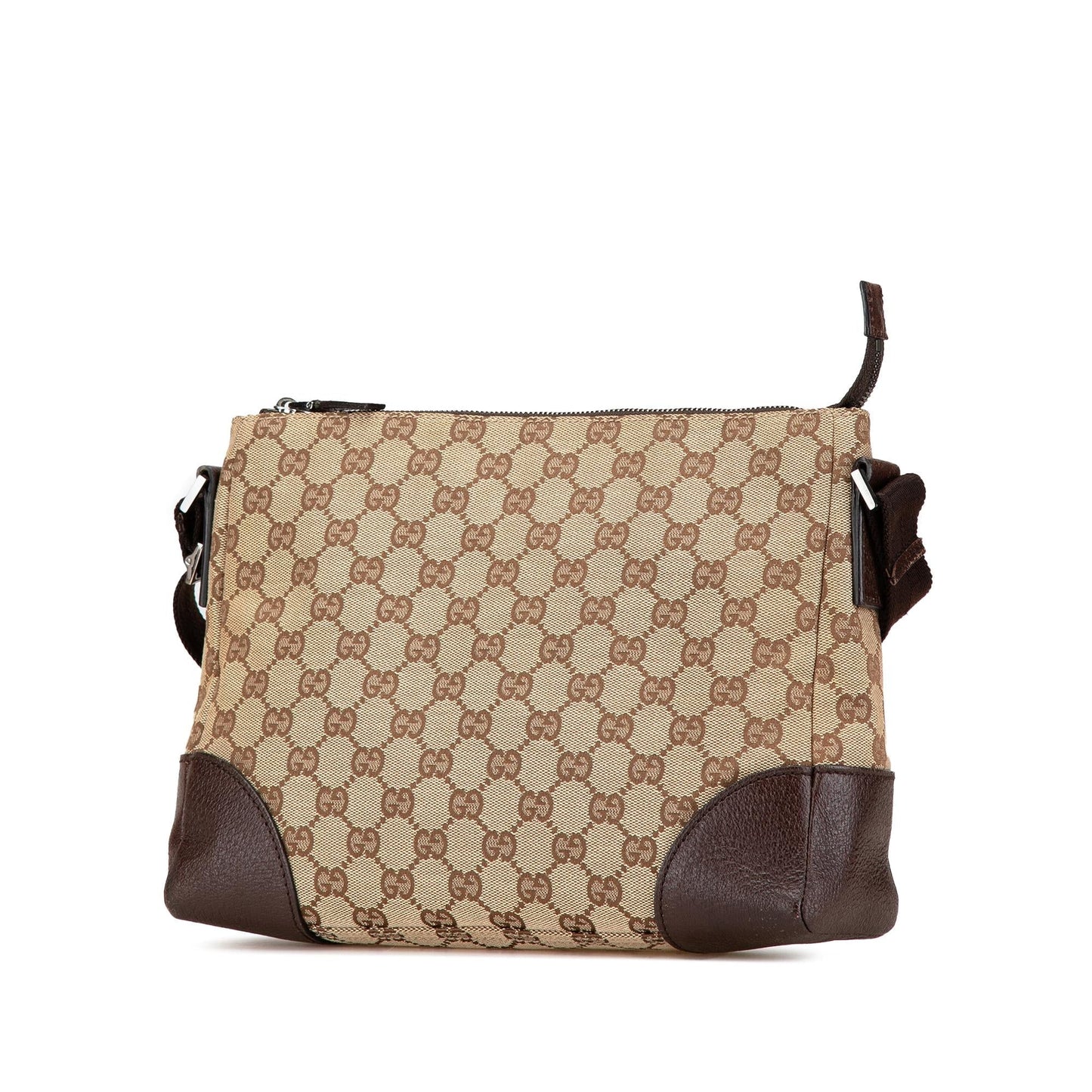 Gucci GG Canvas Calf Brown Crossbody Bag Crossbody 5